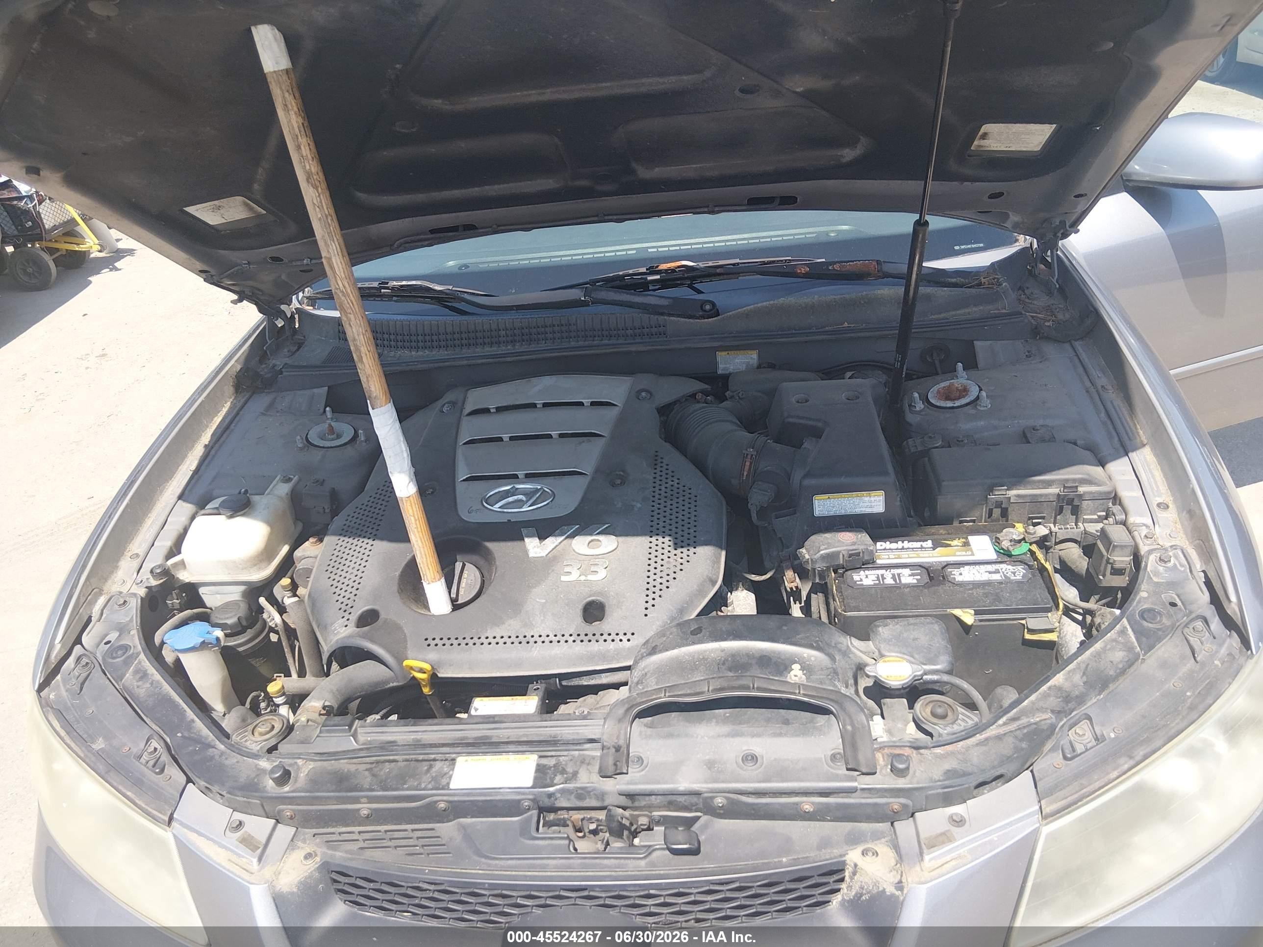 2006 Hyundai Sonata Gls V6/lx V6 Silver vin: 5NPEU46F16H037289