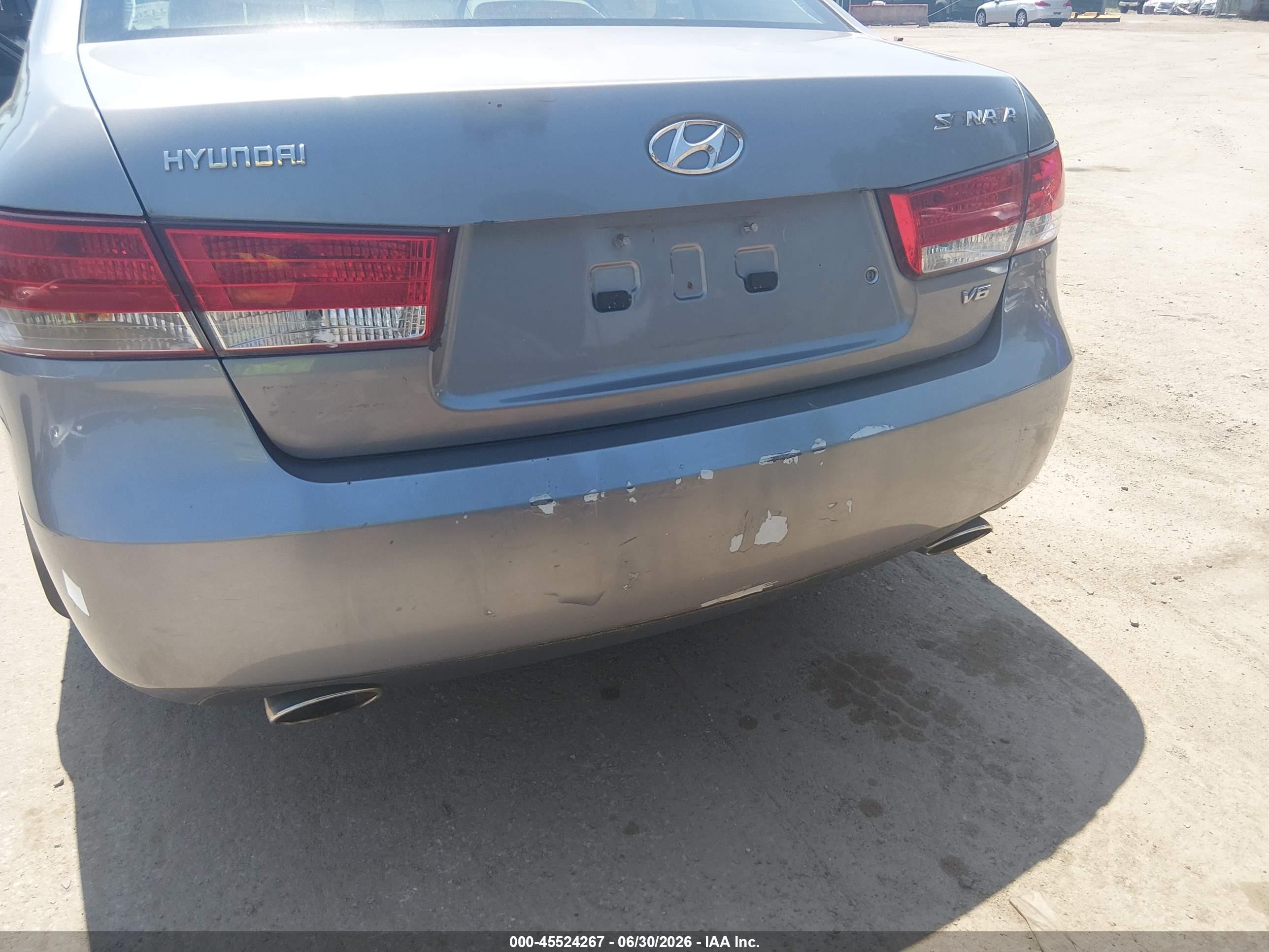 2006 Hyundai Sonata Gls V6/lx V6 Silver vin: 5NPEU46F16H037289