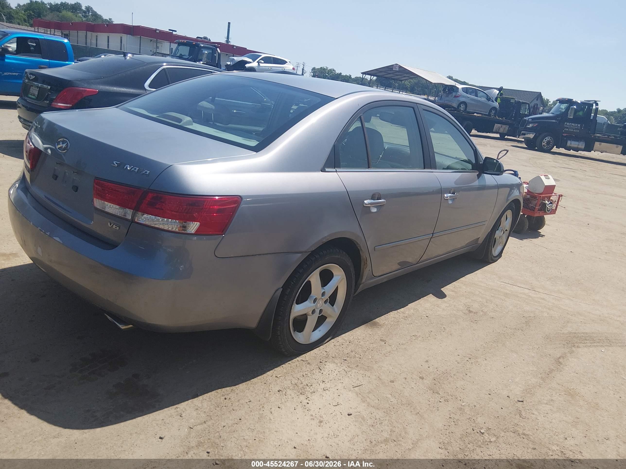 2006 Hyundai Sonata Gls V6/lx V6 Silver vin: 5NPEU46F16H037289