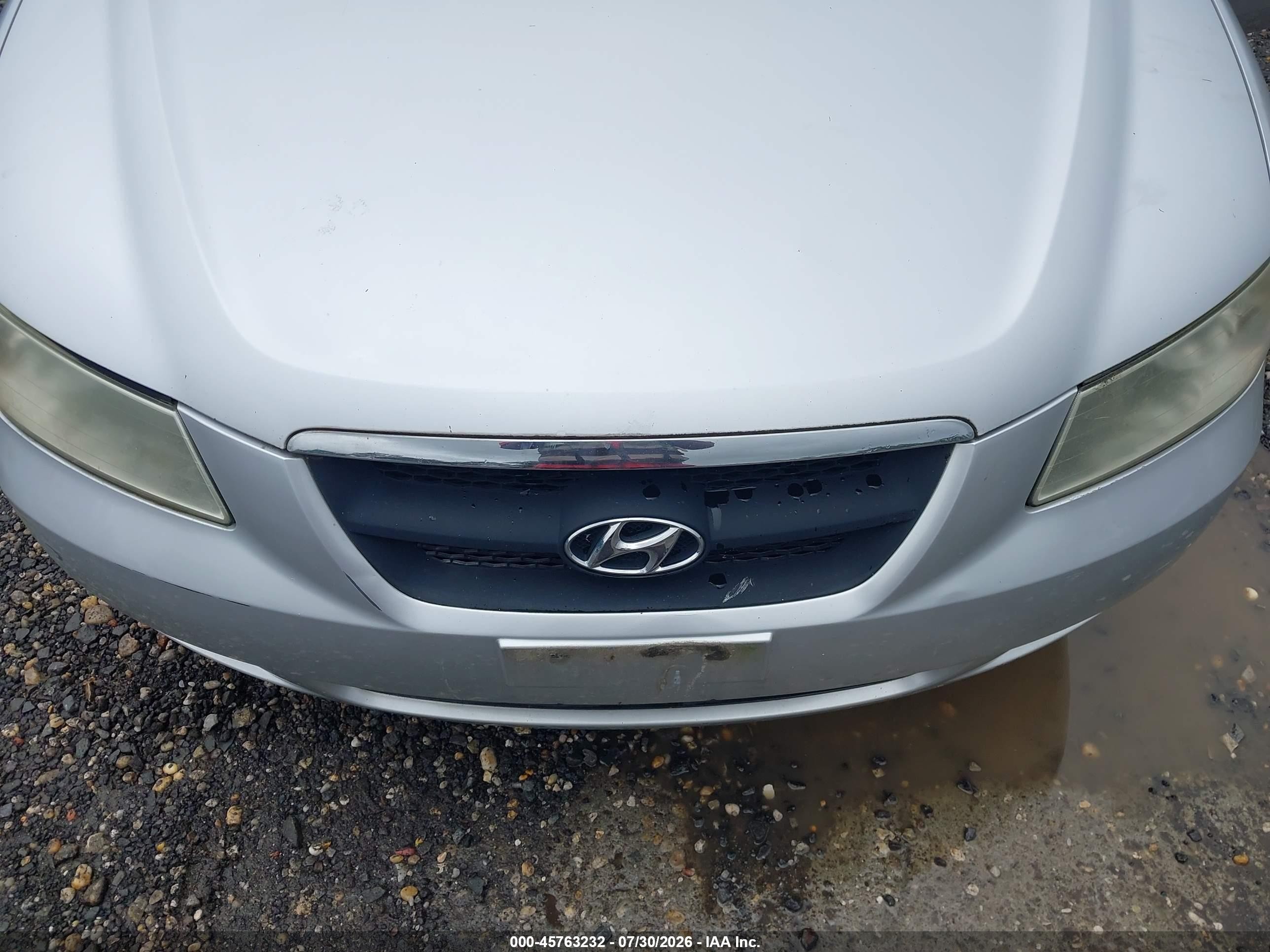 2006 Hyundai Sonata Gls V6/lx V6 Silver vin: 5NPEU46F16H047580