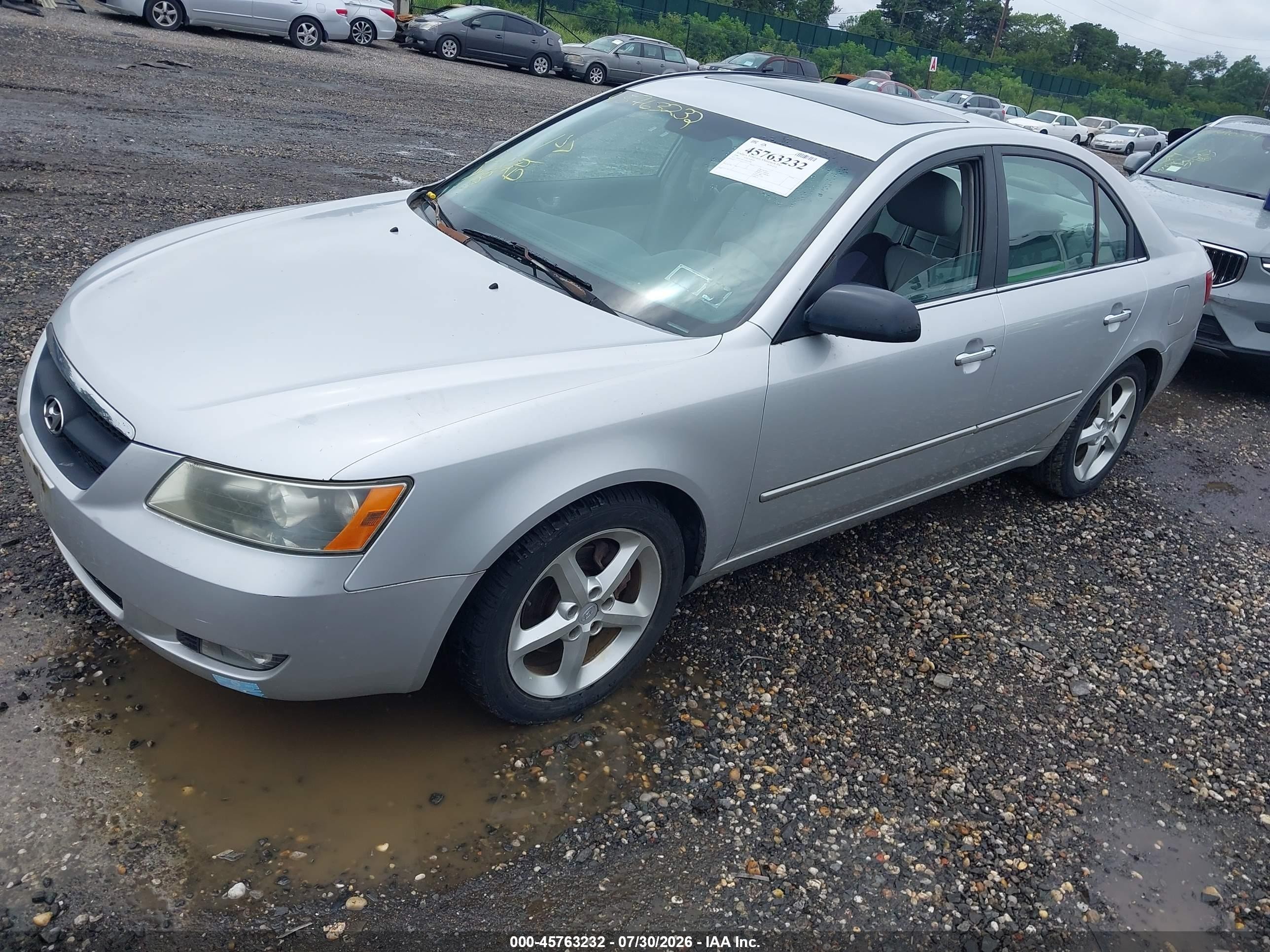 2006 Hyundai Sonata Gls V6/lx V6 Silver vin: 5NPEU46F16H047580