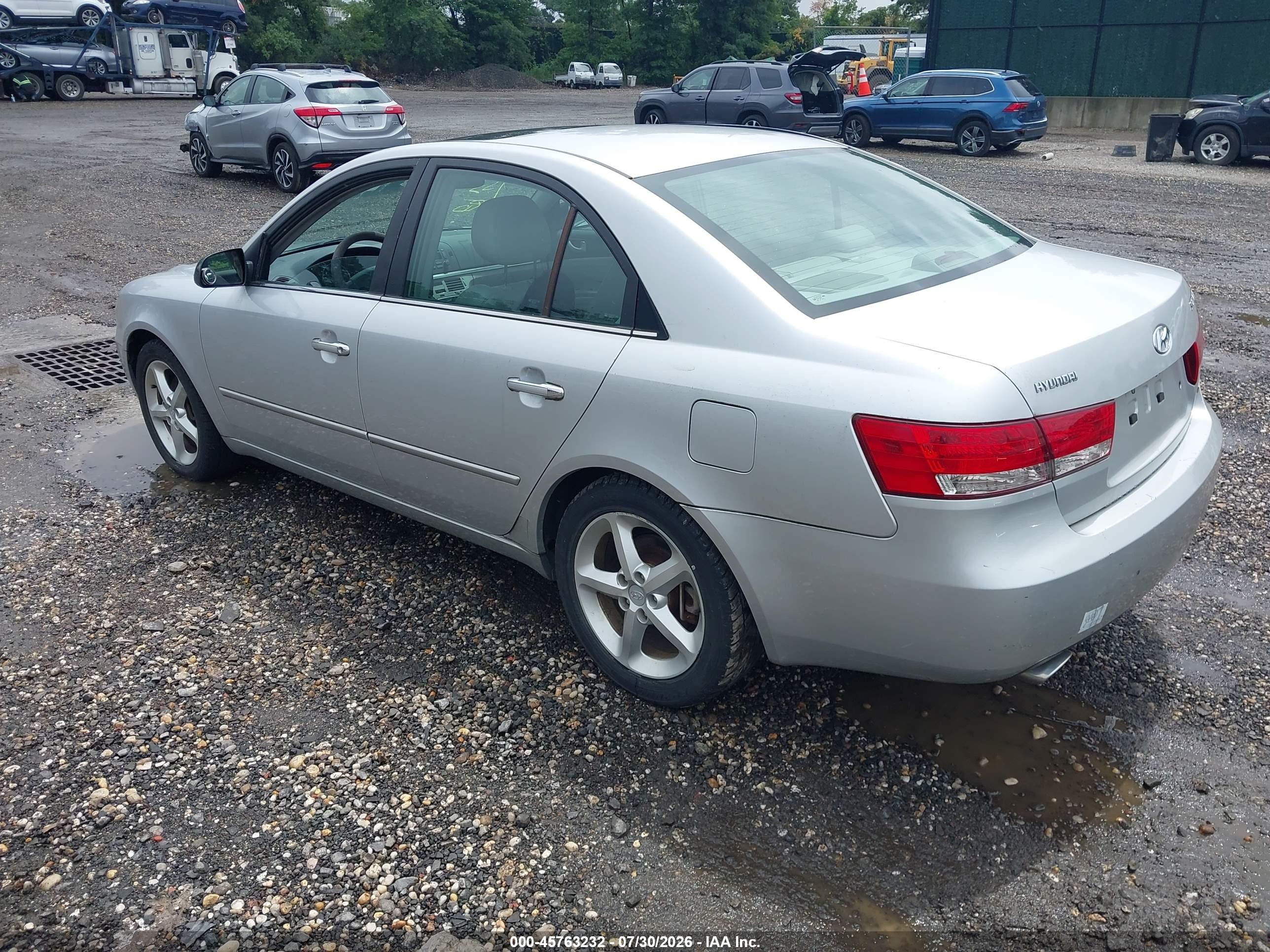 2006 Hyundai Sonata Gls V6/lx V6 Silver vin: 5NPEU46F16H047580