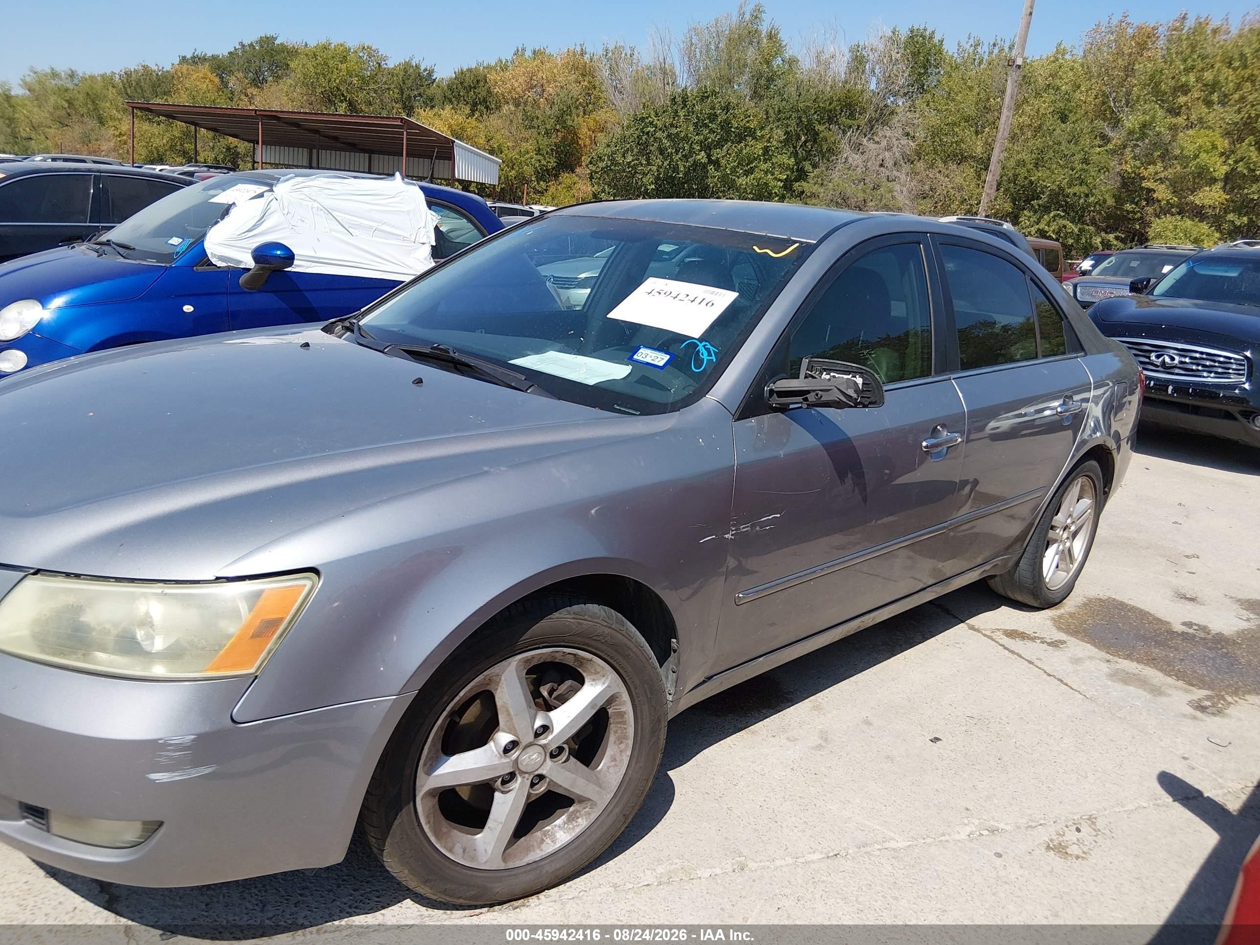 2006 Hyundai Sonata Gls V6/lx V6 Фиолетовый vin: 5NPEU46F16H075752