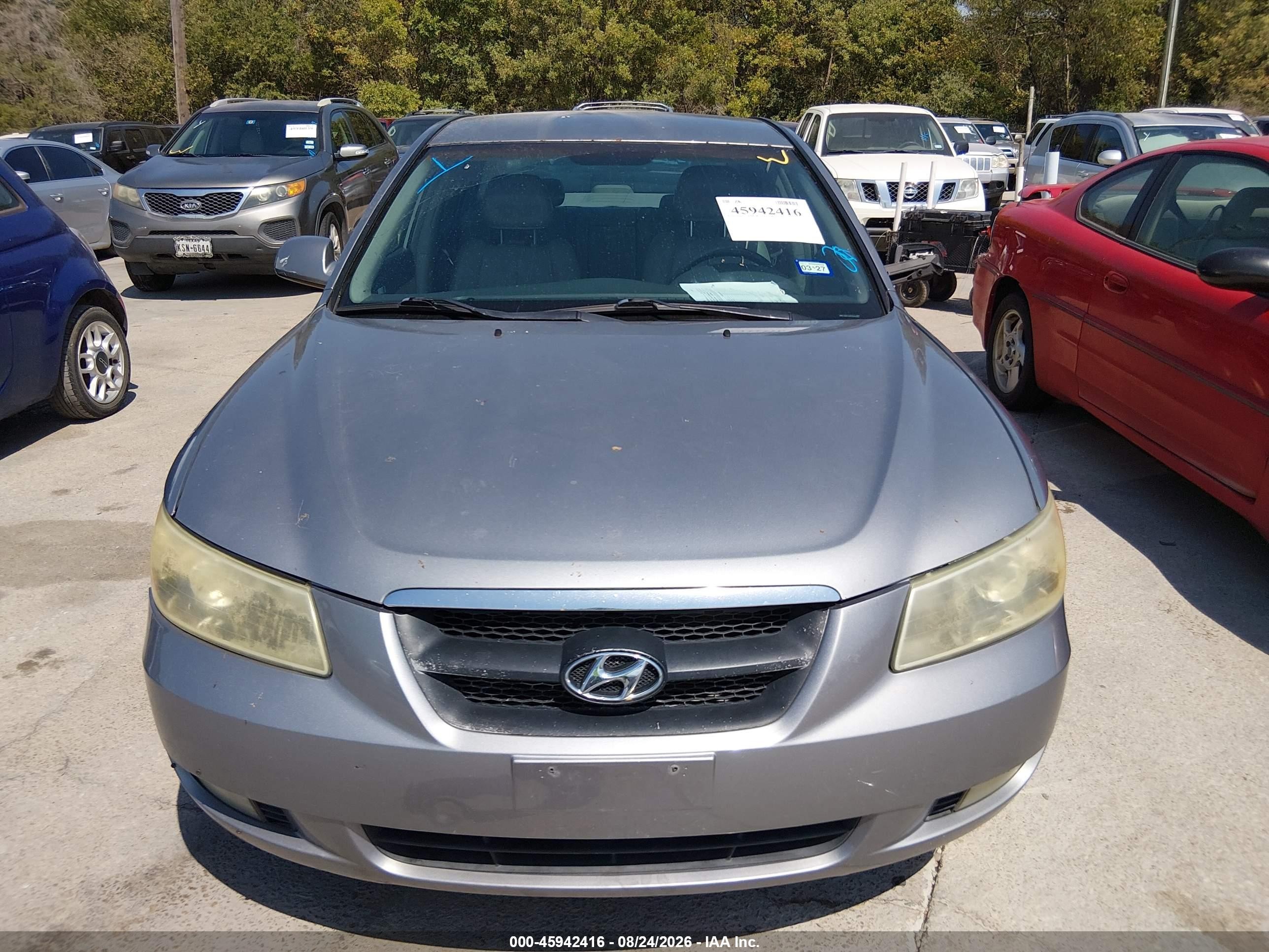 2006 Hyundai Sonata Gls V6/lx V6 Фиолетовый vin: 5NPEU46F16H075752