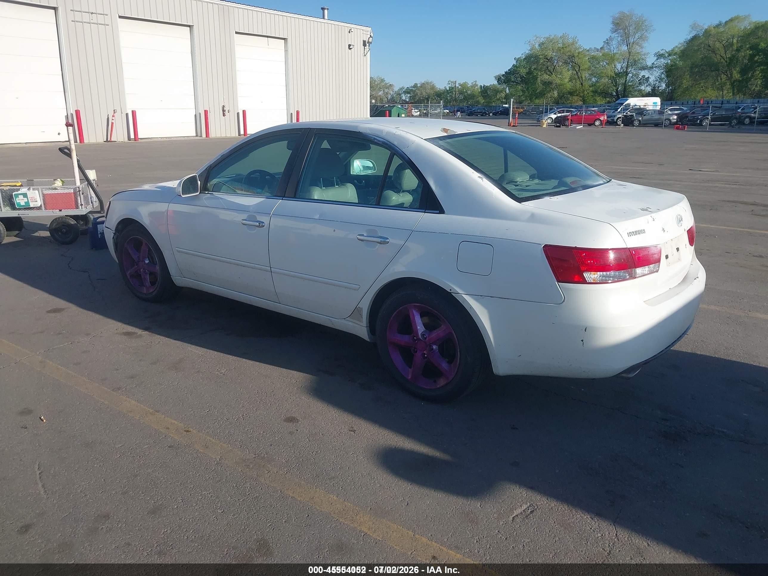 2006 Hyundai Sonata Gls V6/lx V6 White vin: 5NPEU46F16H097914