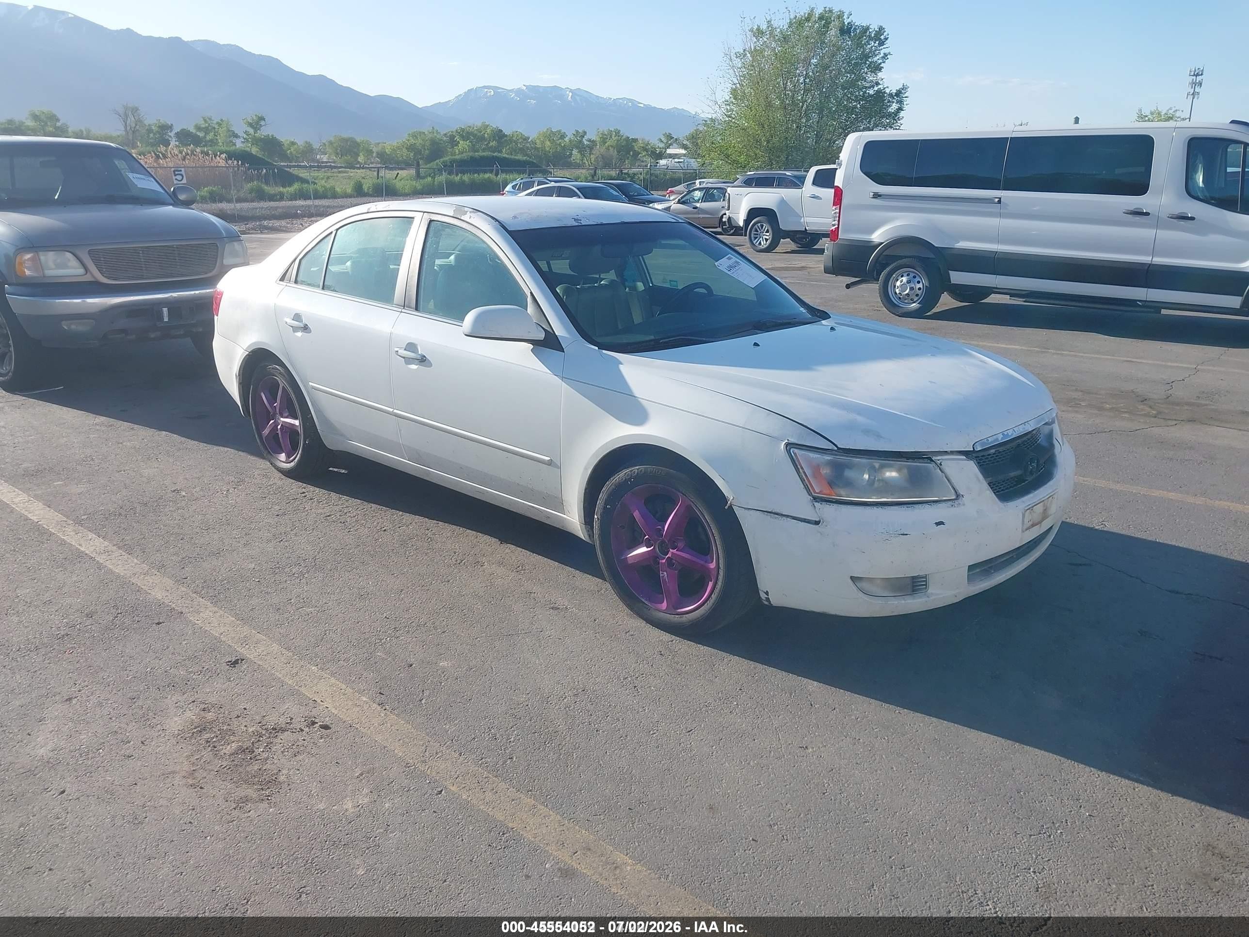 2006 Hyundai Sonata Gls V6/lx V6 White vin: 5NPEU46F16H097914