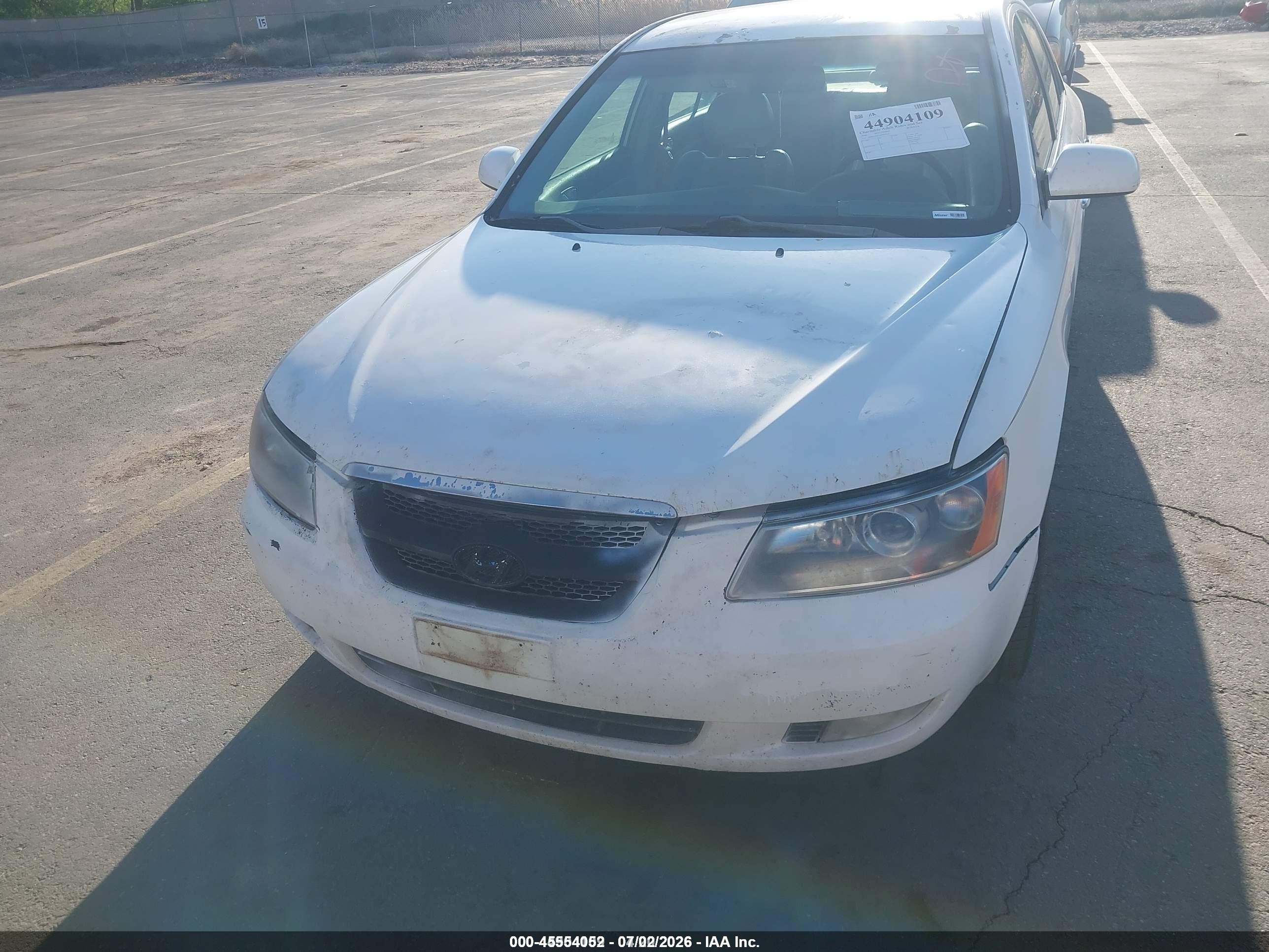 2006 Hyundai Sonata Gls V6/lx V6 White vin: 5NPEU46F16H097914