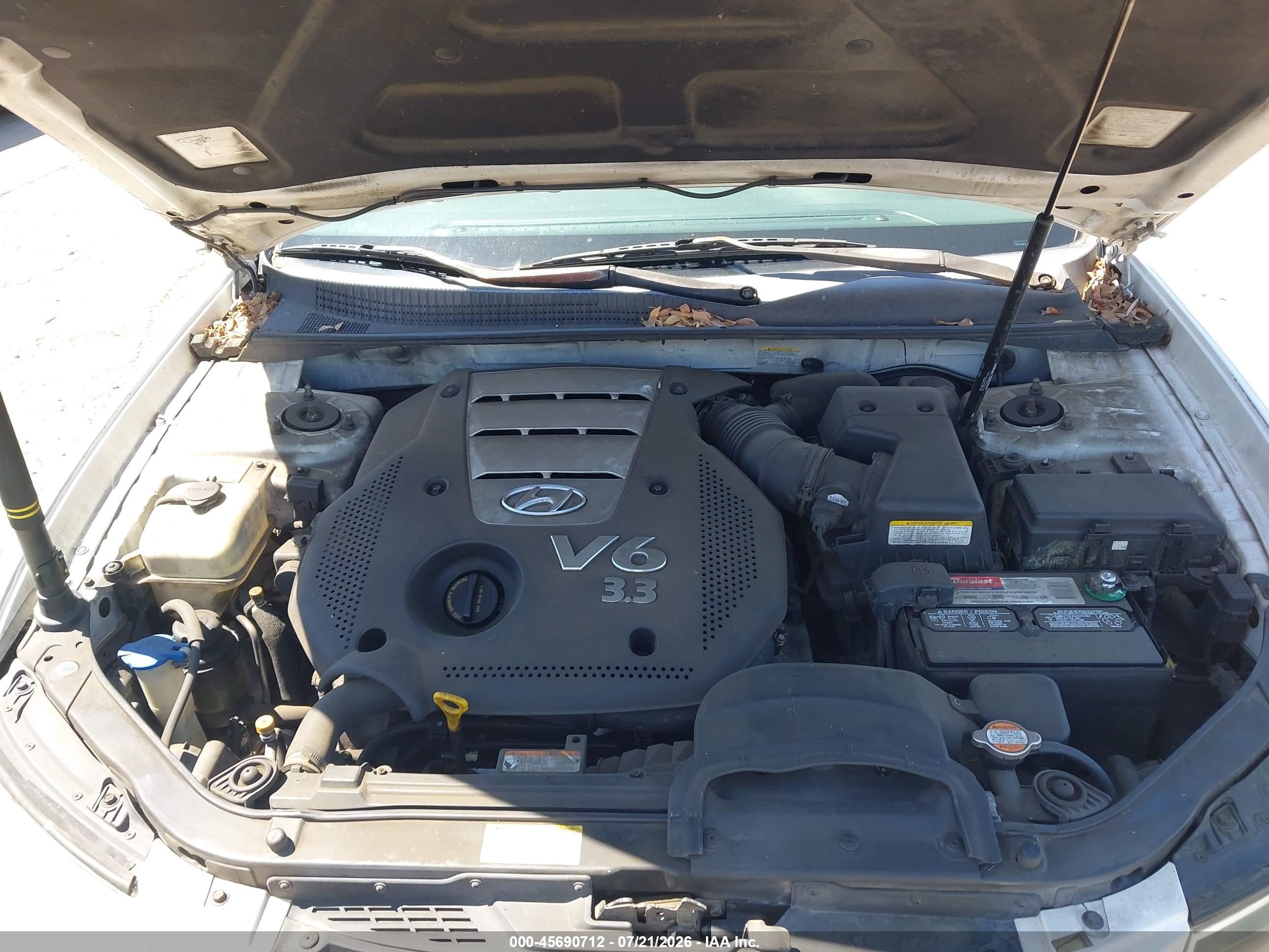 2006 Hyundai Sonata Gls V6/lx V6 White vin: 5NPEU46F16H113643