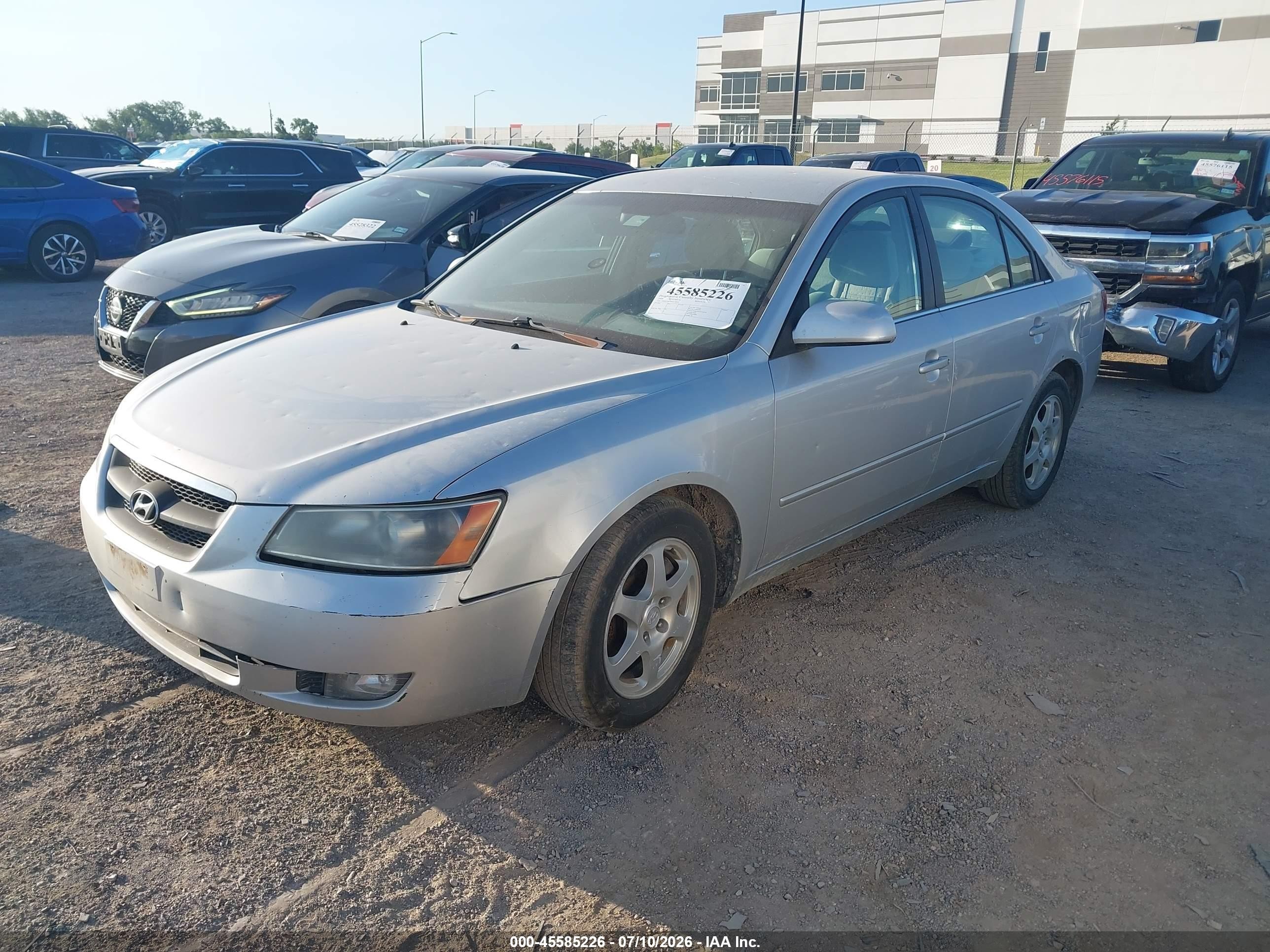 2006 Hyundai Sonata Gls V6/lx V6 Silver vin: 5NPEU46F16H114856