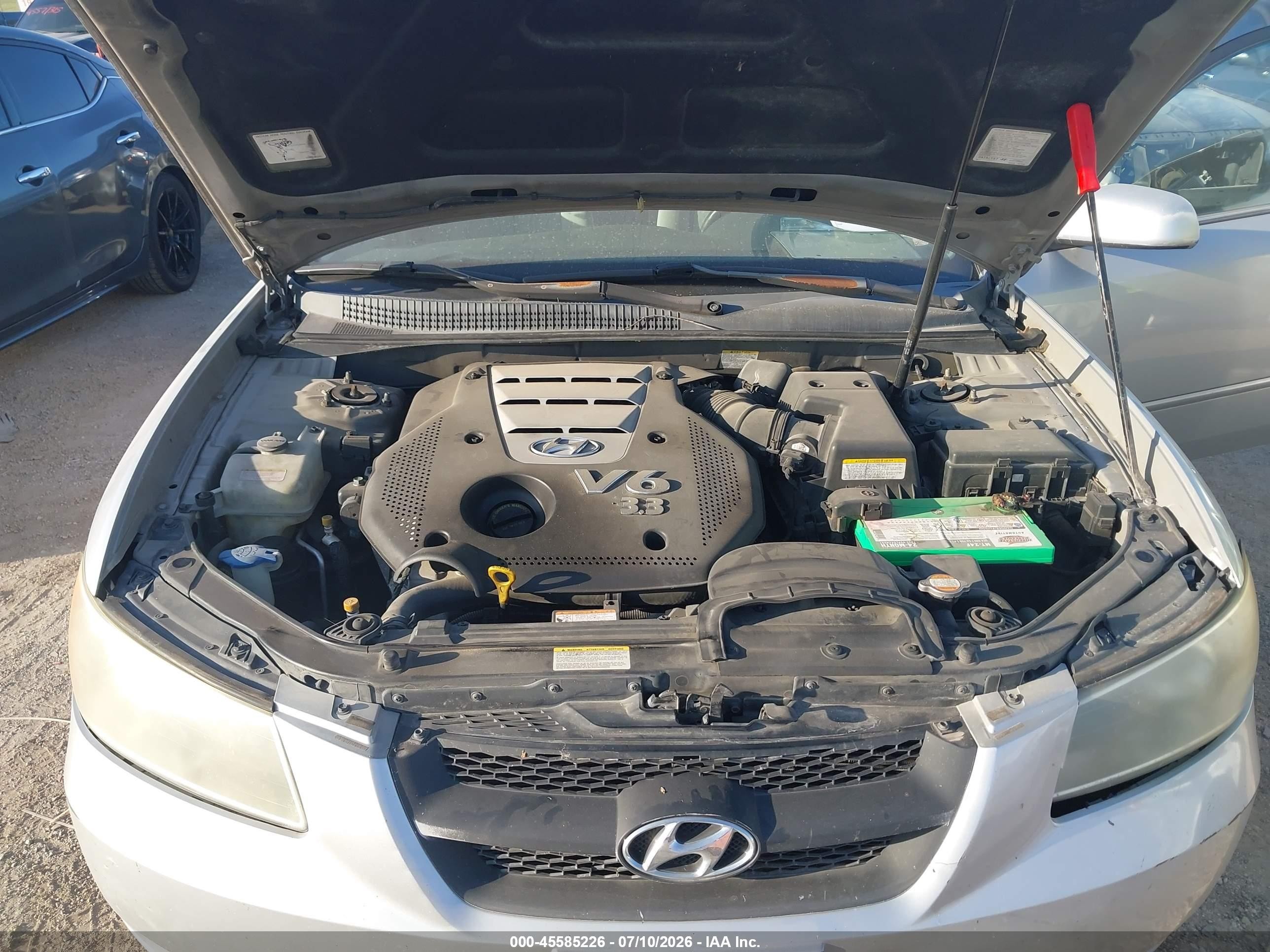 2006 Hyundai Sonata Gls V6/lx V6 Silver vin: 5NPEU46F16H114856