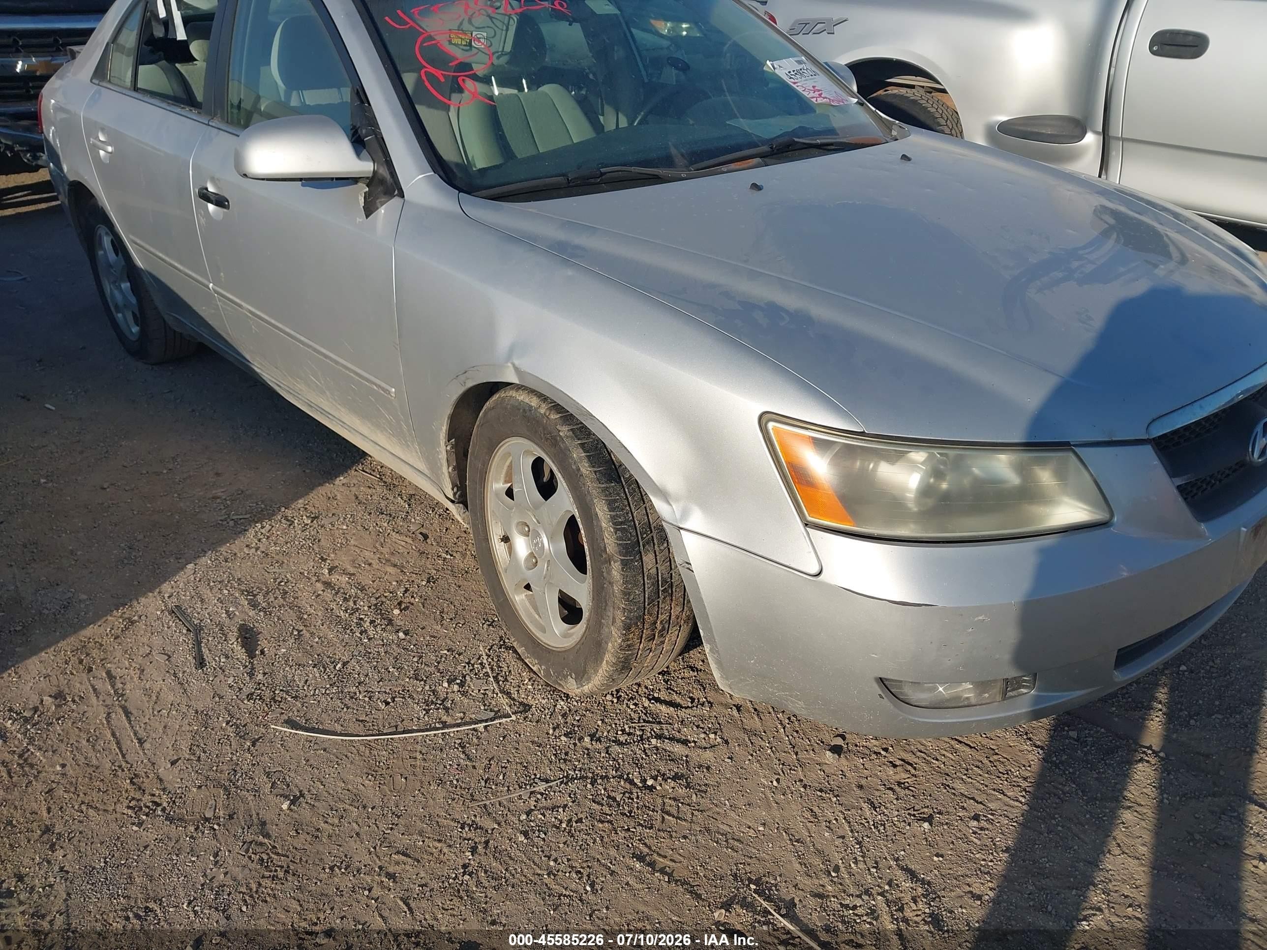 2006 Hyundai Sonata Gls V6/lx V6 Silver vin: 5NPEU46F16H114856