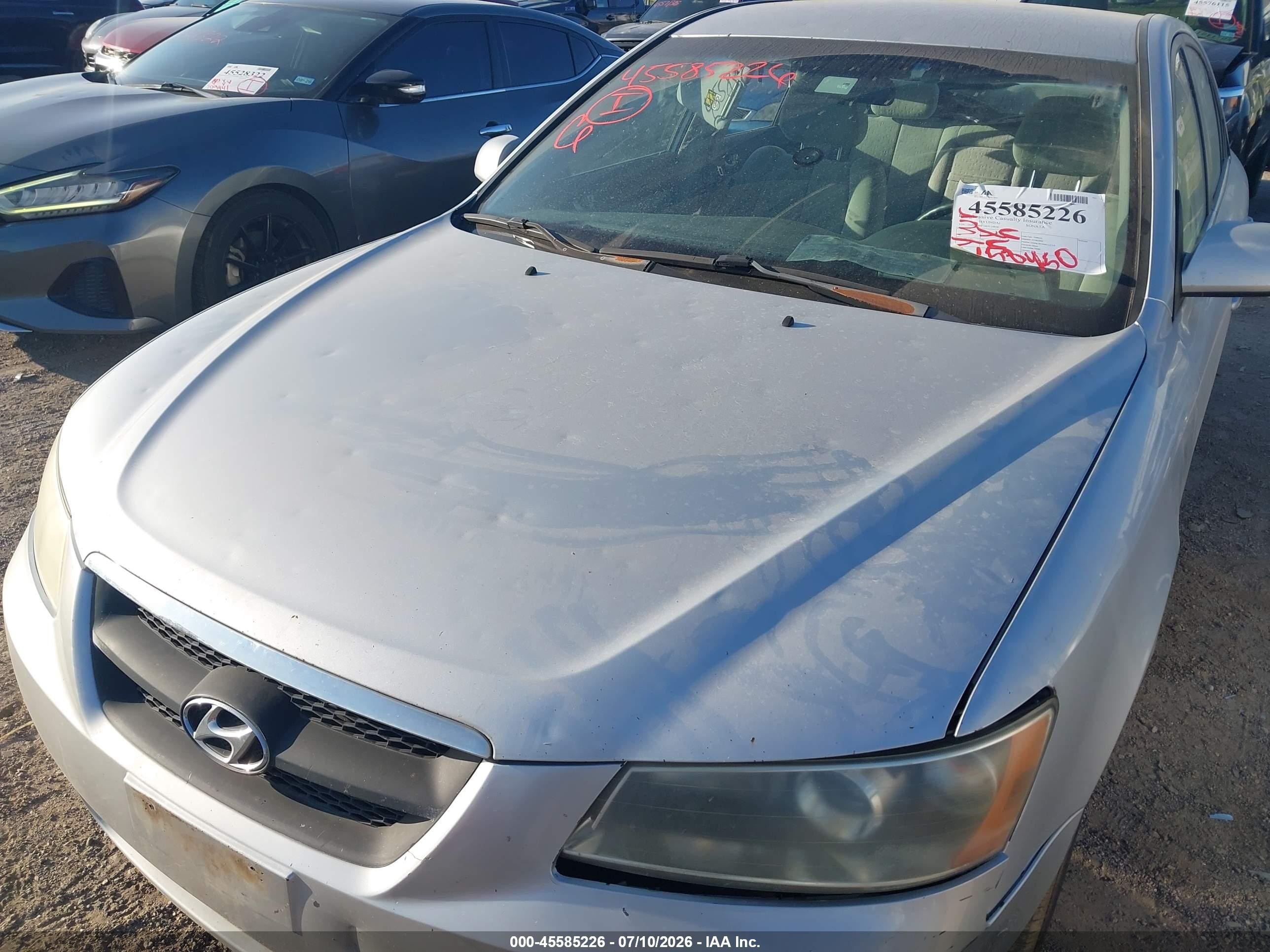 2006 Hyundai Sonata Gls V6/lx V6 Silver vin: 5NPEU46F16H114856