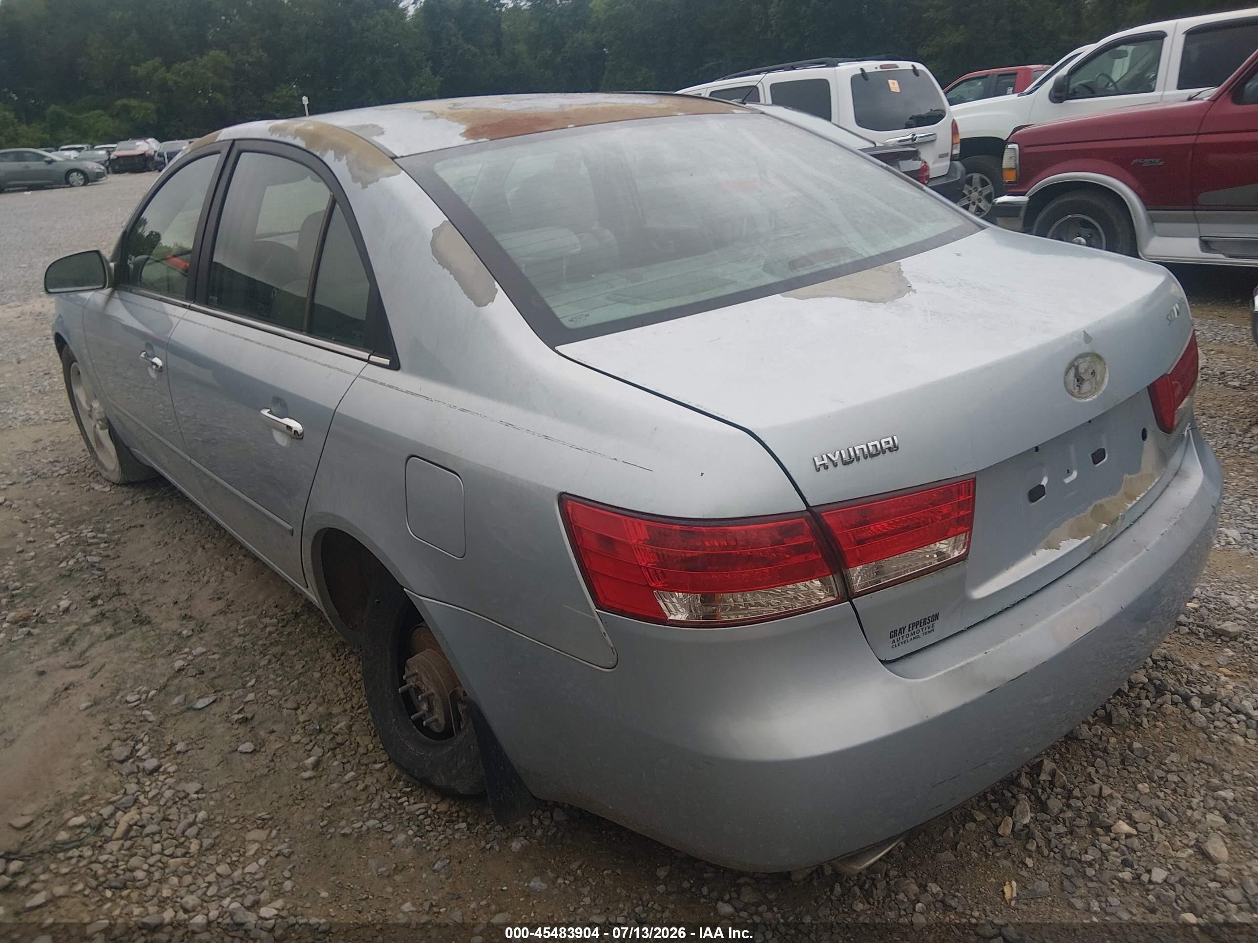 2006 Hyundai Sonata   Blue vin: 5NPEU46F16H147050
