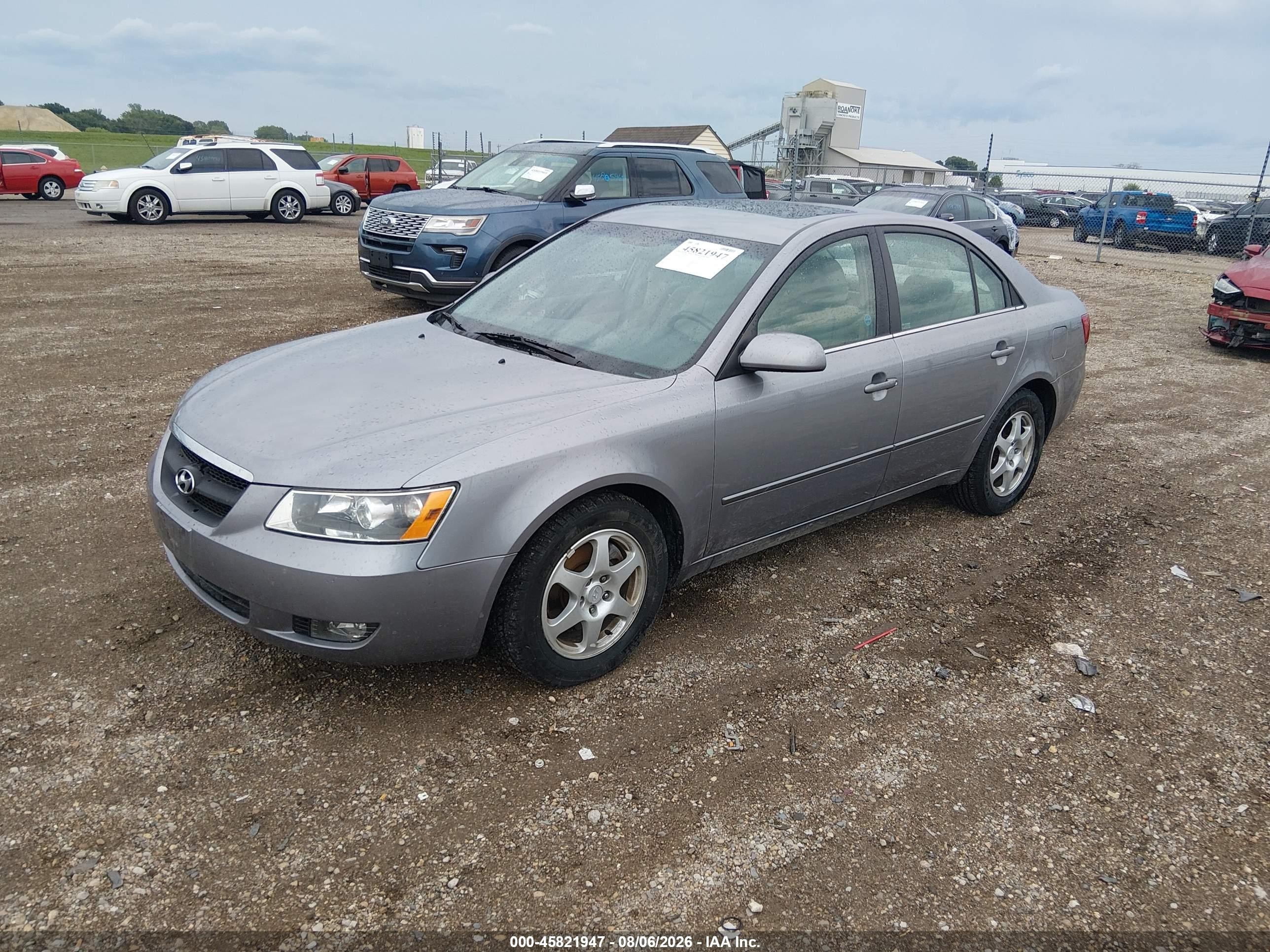 2007 Hyundai Sonata Limited/limited W/xm/se/se W/xm Silver vin: 5NPEU46F17H158017