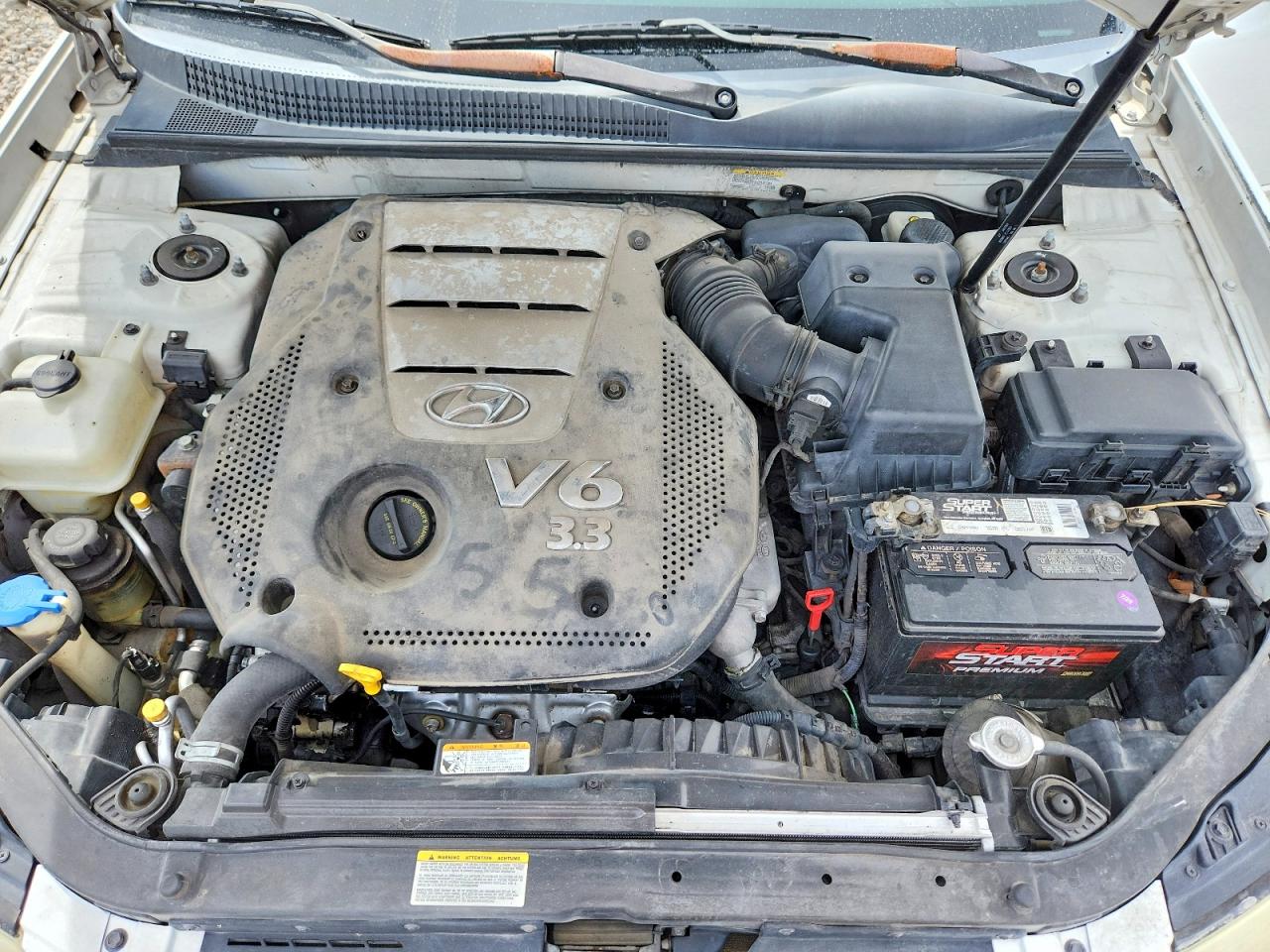 2007 Hyundai Sonata Se White vin: 5NPEU46F17H161354