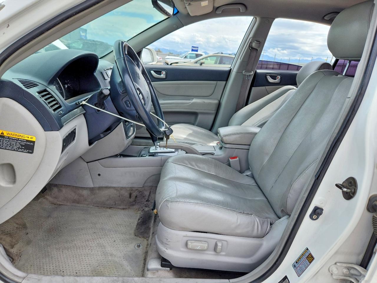 2007 Hyundai Sonata Se White vin: 5NPEU46F17H161354