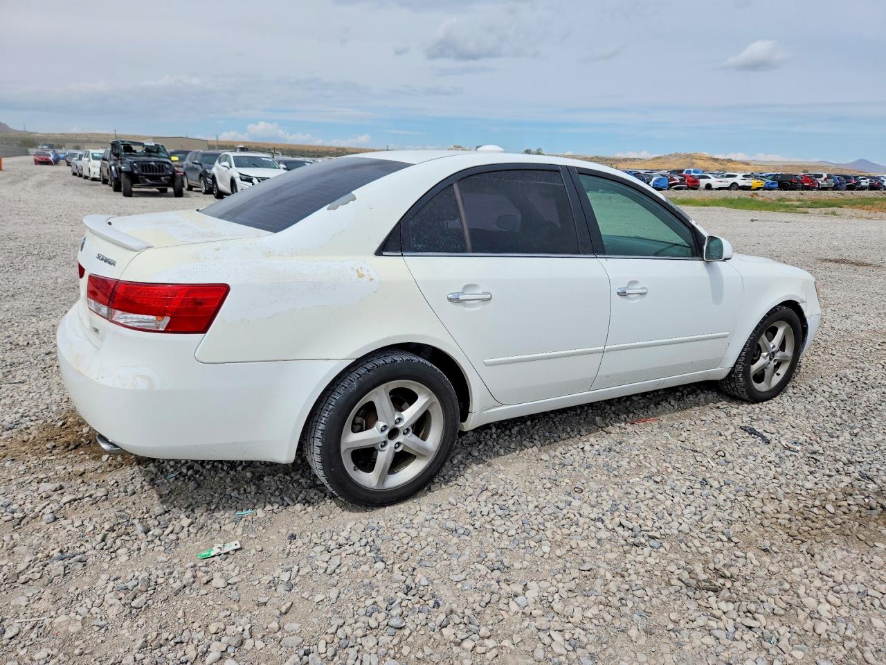 2007 Hyundai Sonata Se White vin: 5NPEU46F17H161354