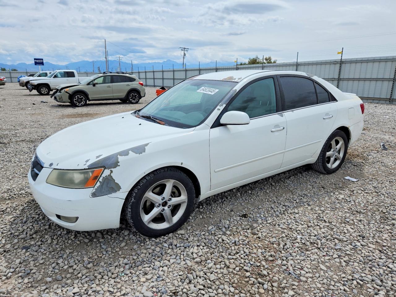 2007 Hyundai Sonata Se White vin: 5NPEU46F17H161354
