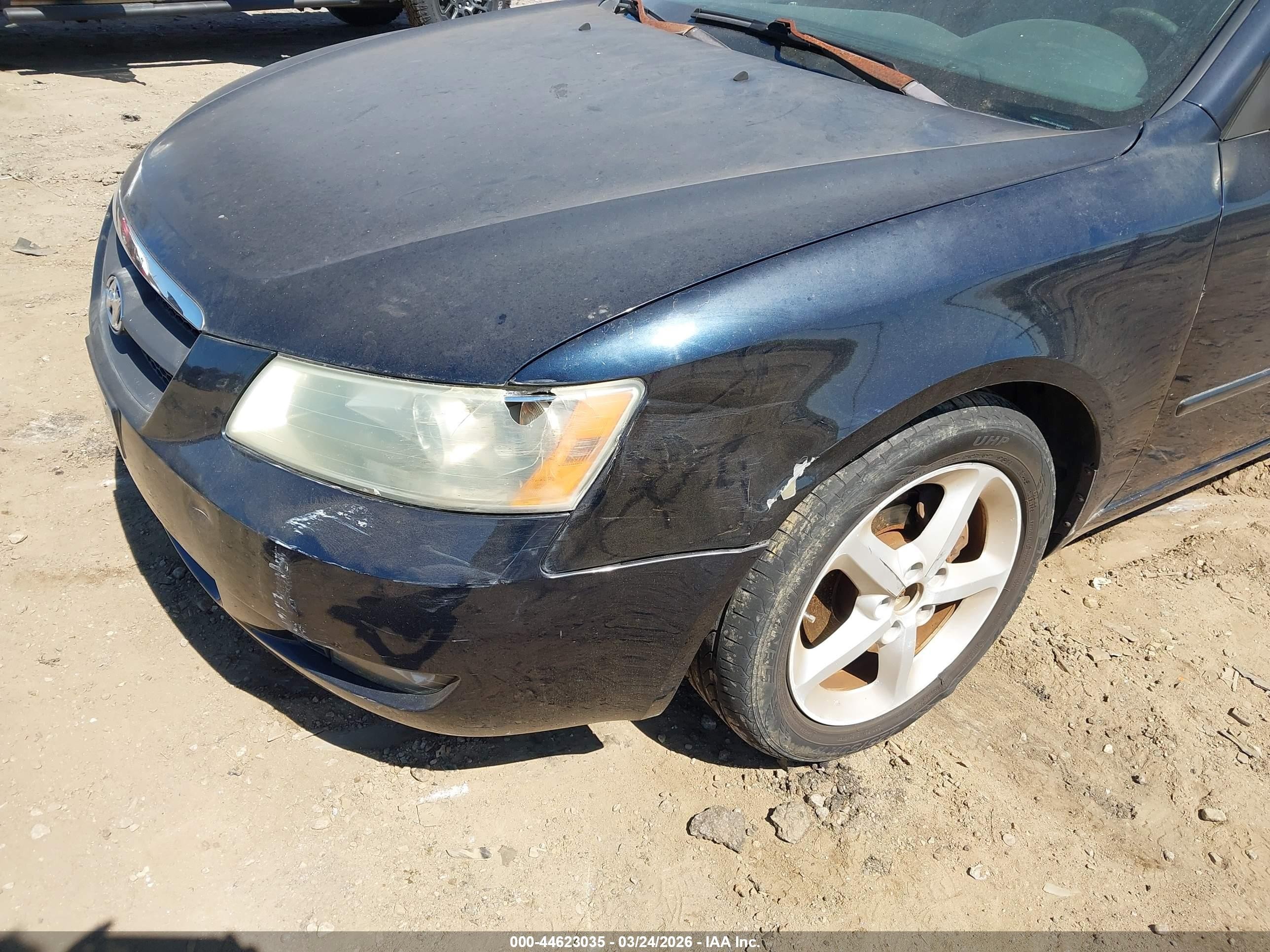 2007 Hyundai Sonata Limited/se V6 Dark Blue vin: 5NPEU46F17H182155