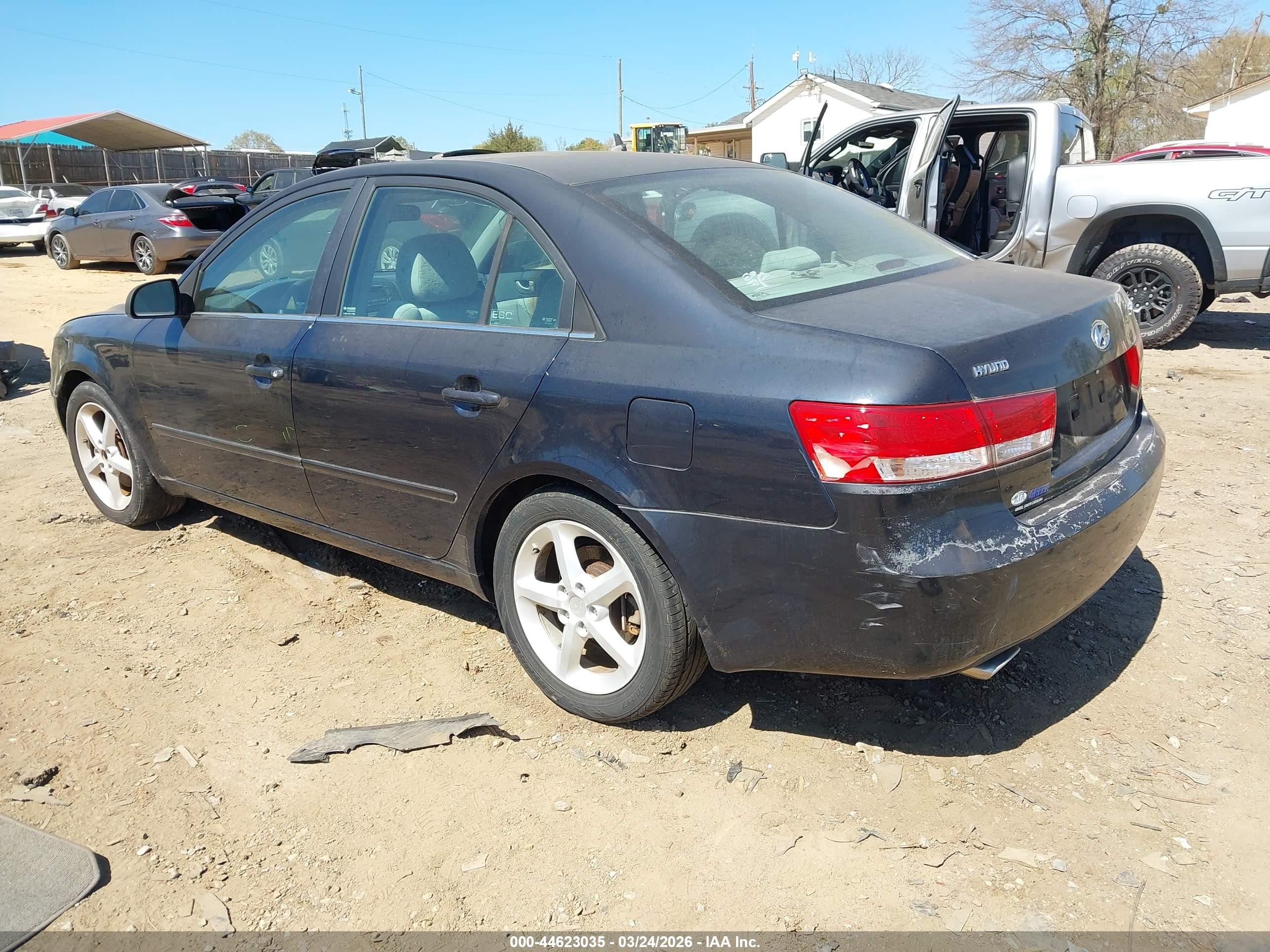 2007 Hyundai Sonata Limited/se V6 Dark Blue vin: 5NPEU46F17H182155