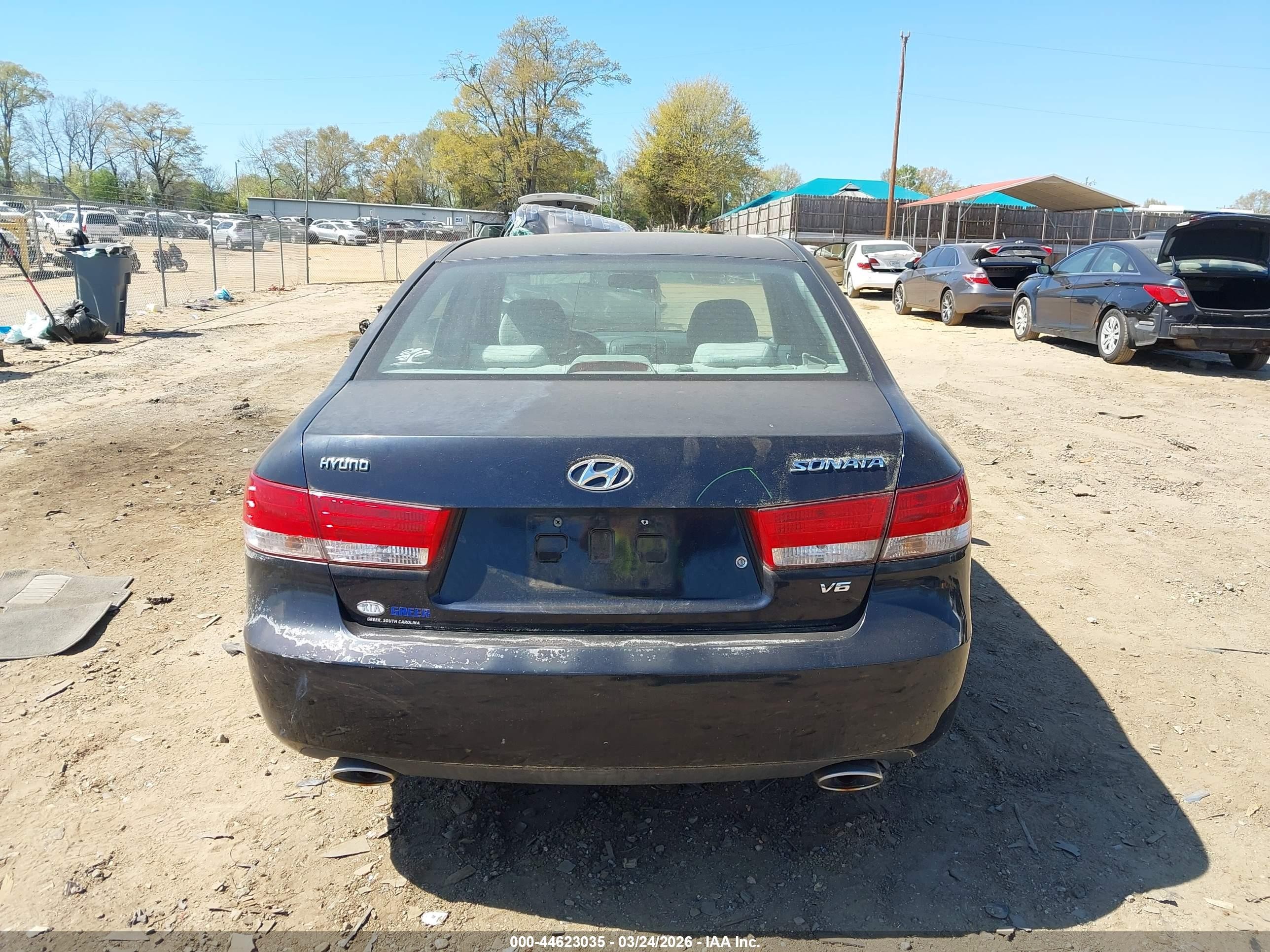 2007 Hyundai Sonata Limited/se V6 Dark Blue vin: 5NPEU46F17H182155
