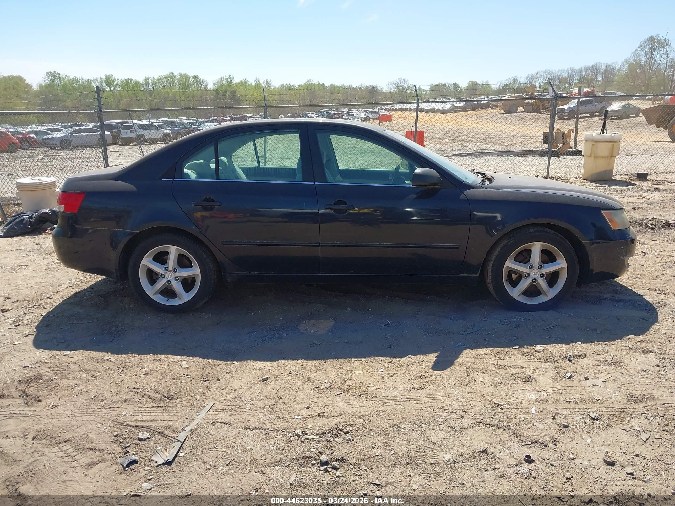 2007 Hyundai Sonata Limited/se V6 Dark Blue vin: 5NPEU46F17H182155