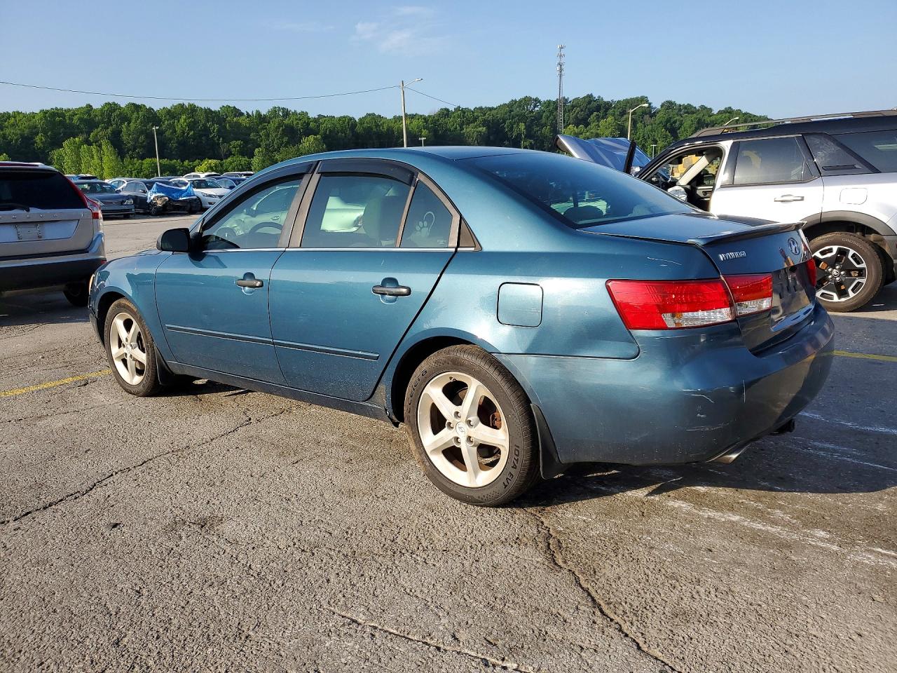 2007 Hyundai Sonata Se Blue vin: 5NPEU46F17H211461