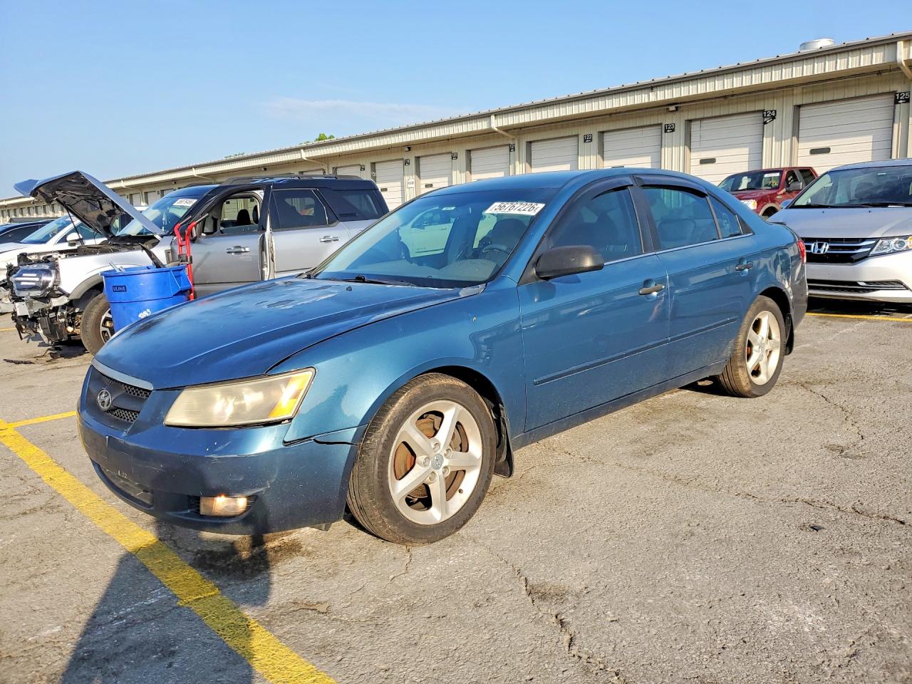 2007 Hyundai Sonata Se Blue vin: 5NPEU46F17H211461