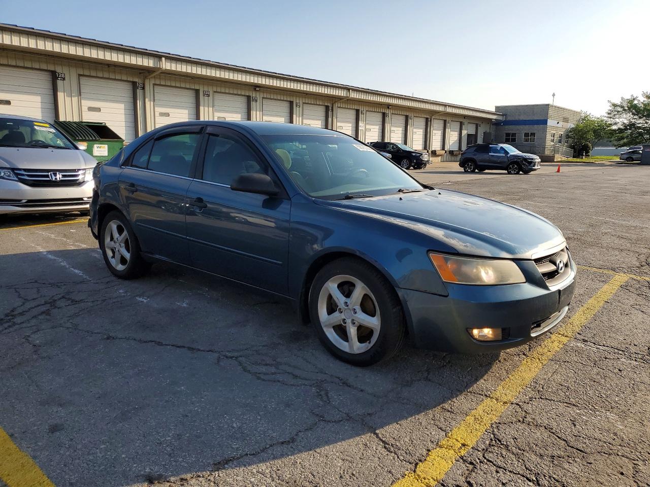 2007 Hyundai Sonata Se Blue vin: 5NPEU46F17H211461