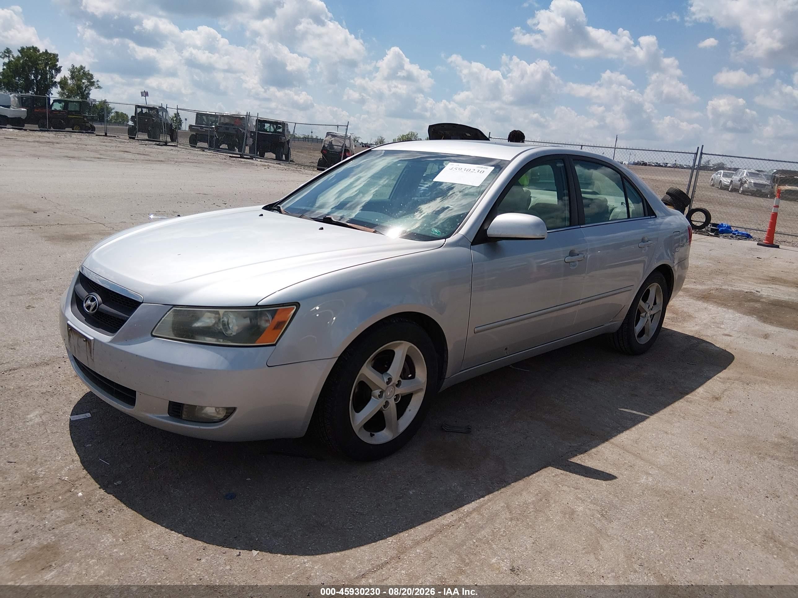 2007 Hyundai Sonata Limited/limited W/xm/se/se W/xm Серебряный vin: 5NPEU46F17H216885