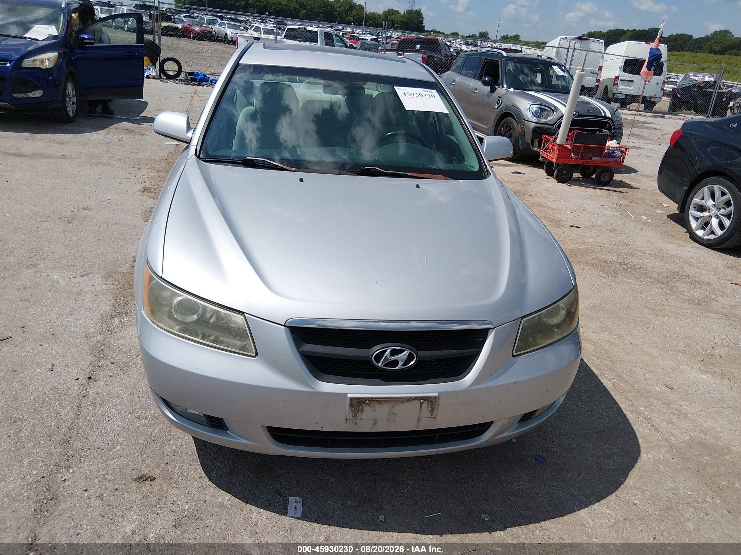 2007 Hyundai Sonata Limited/limited W/xm/se/se W/xm Серебряный vin: 5NPEU46F17H216885