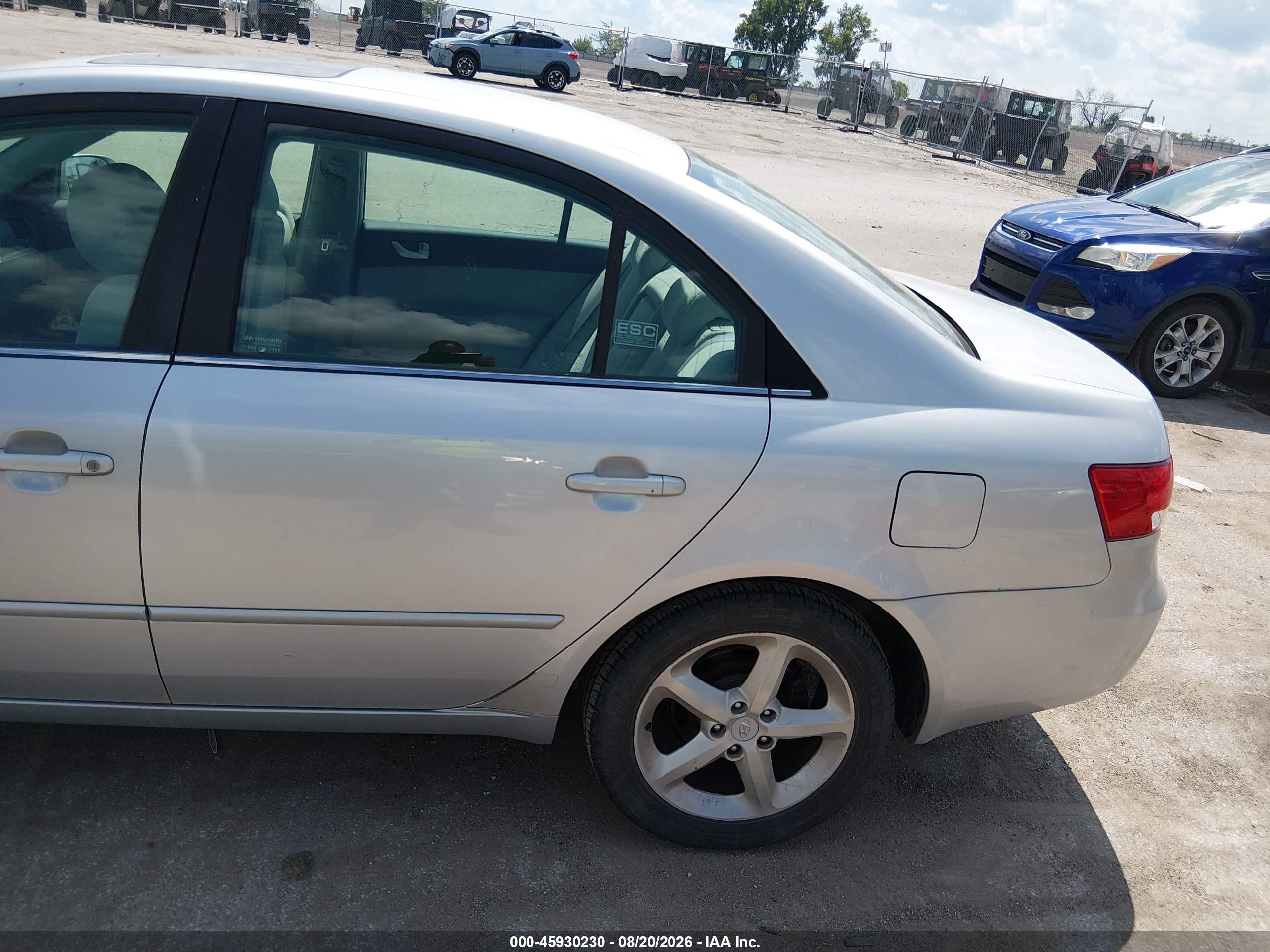 2007 Hyundai Sonata Limited/limited W/xm/se/se W/xm Серебряный vin: 5NPEU46F17H216885