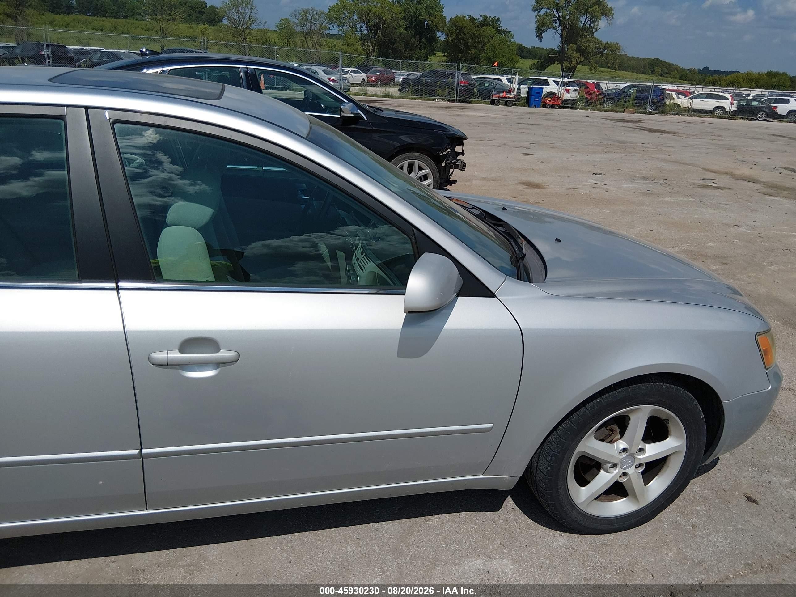 2007 Hyundai Sonata Limited/limited W/xm/se/se W/xm Серебряный vin: 5NPEU46F17H216885