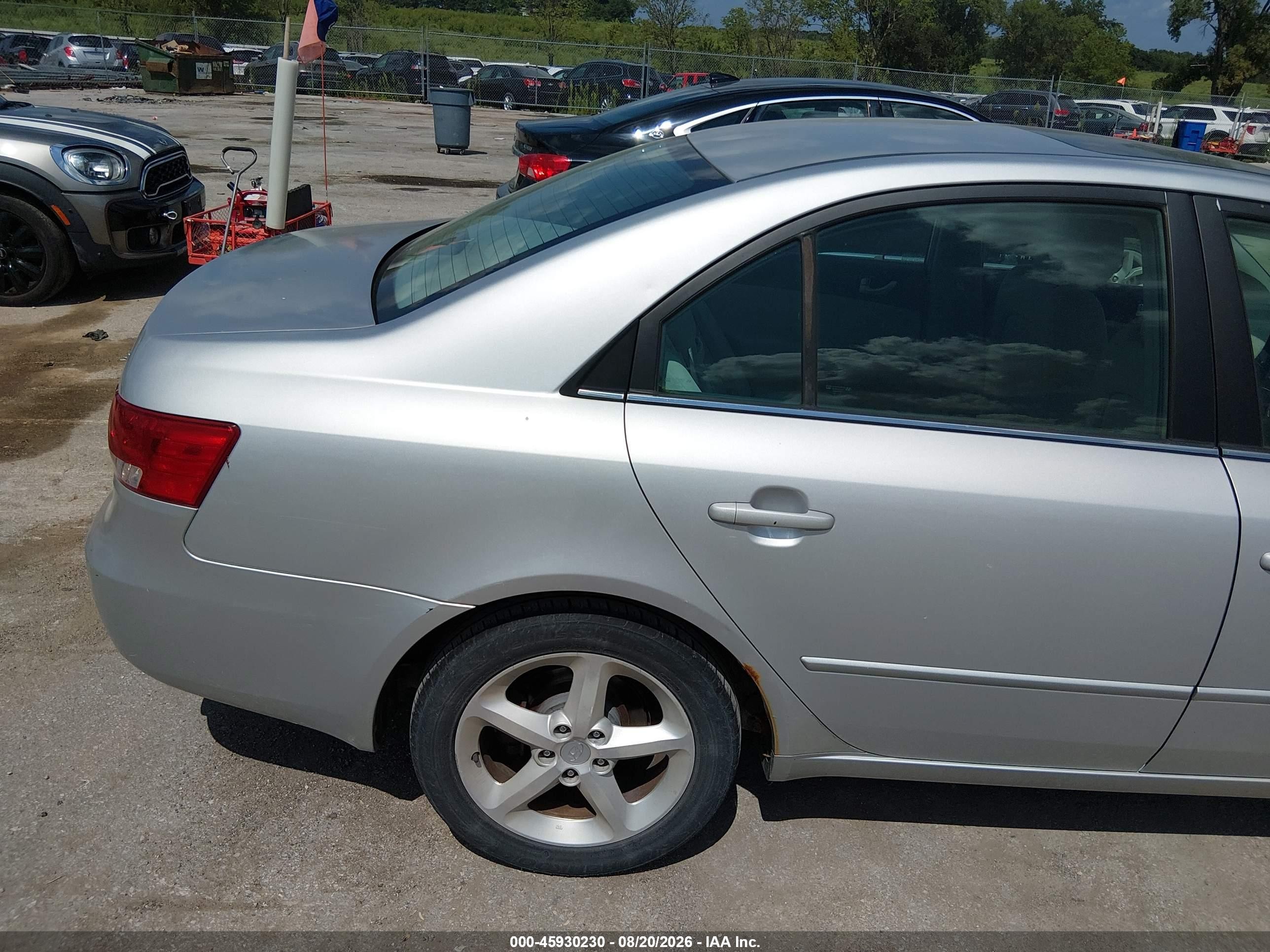2007 Hyundai Sonata Limited/limited W/xm/se/se W/xm Серебряный vin: 5NPEU46F17H216885