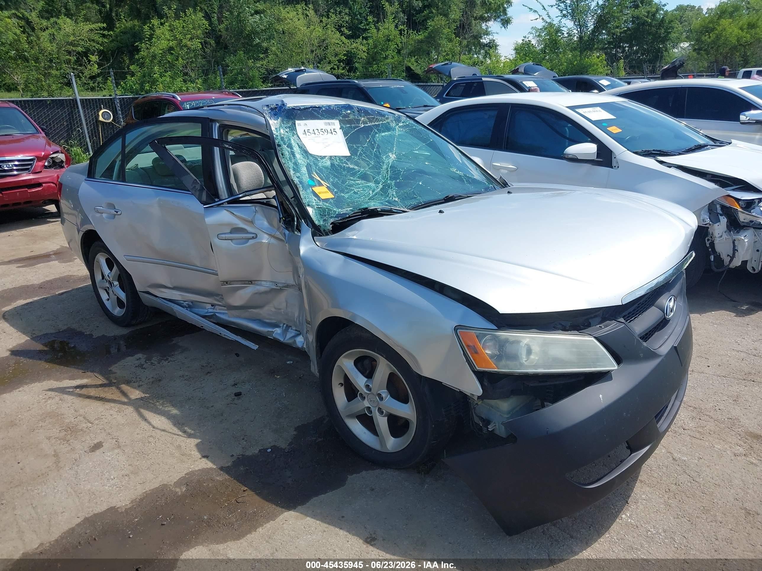 2007 Hyundai Sonata Limited/limited W/xm/se/se W/xm Silver vin: 5NPEU46F17H217423