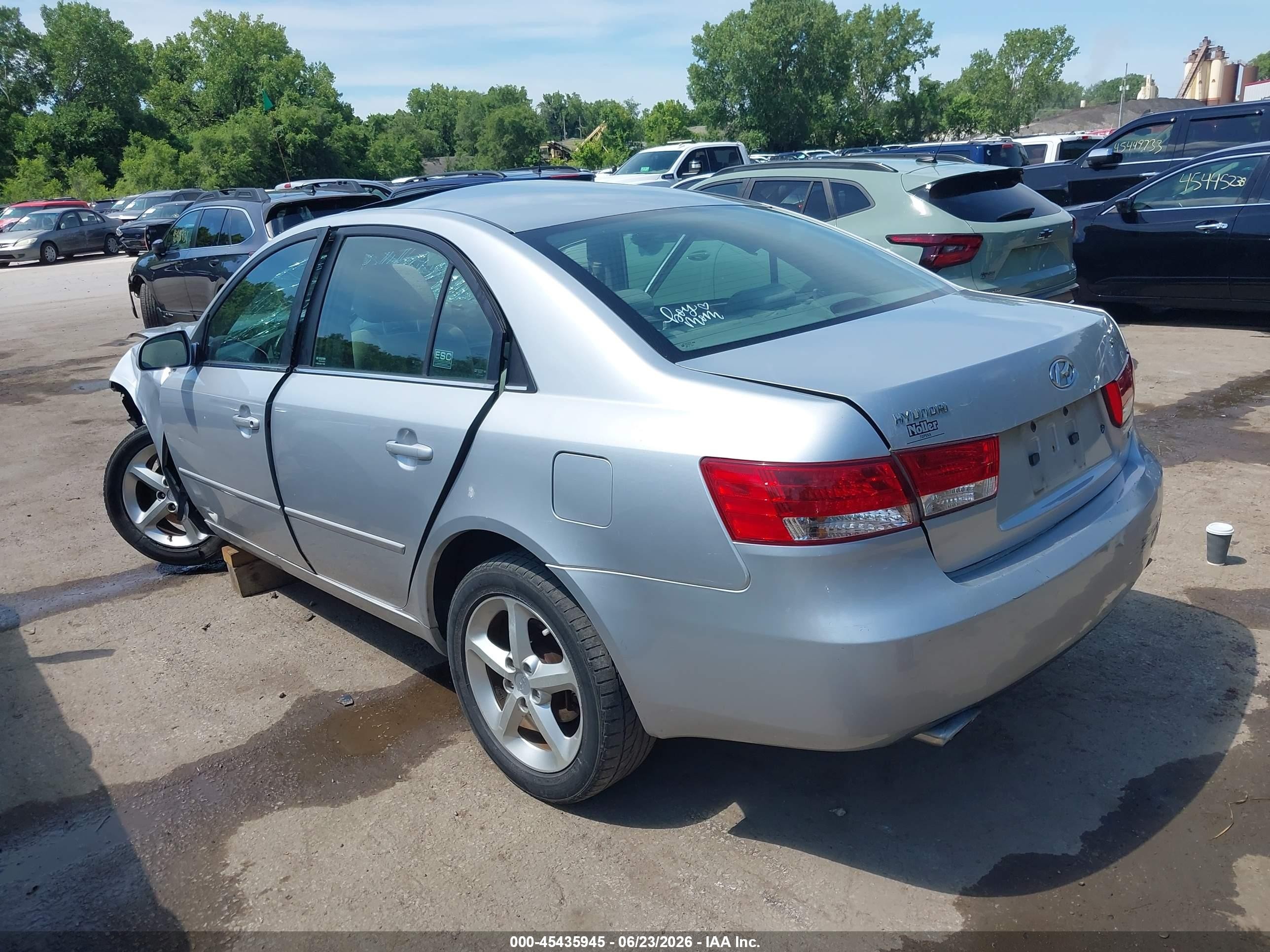 2007 Hyundai Sonata Limited/limited W/xm/se/se W/xm Silver vin: 5NPEU46F17H217423