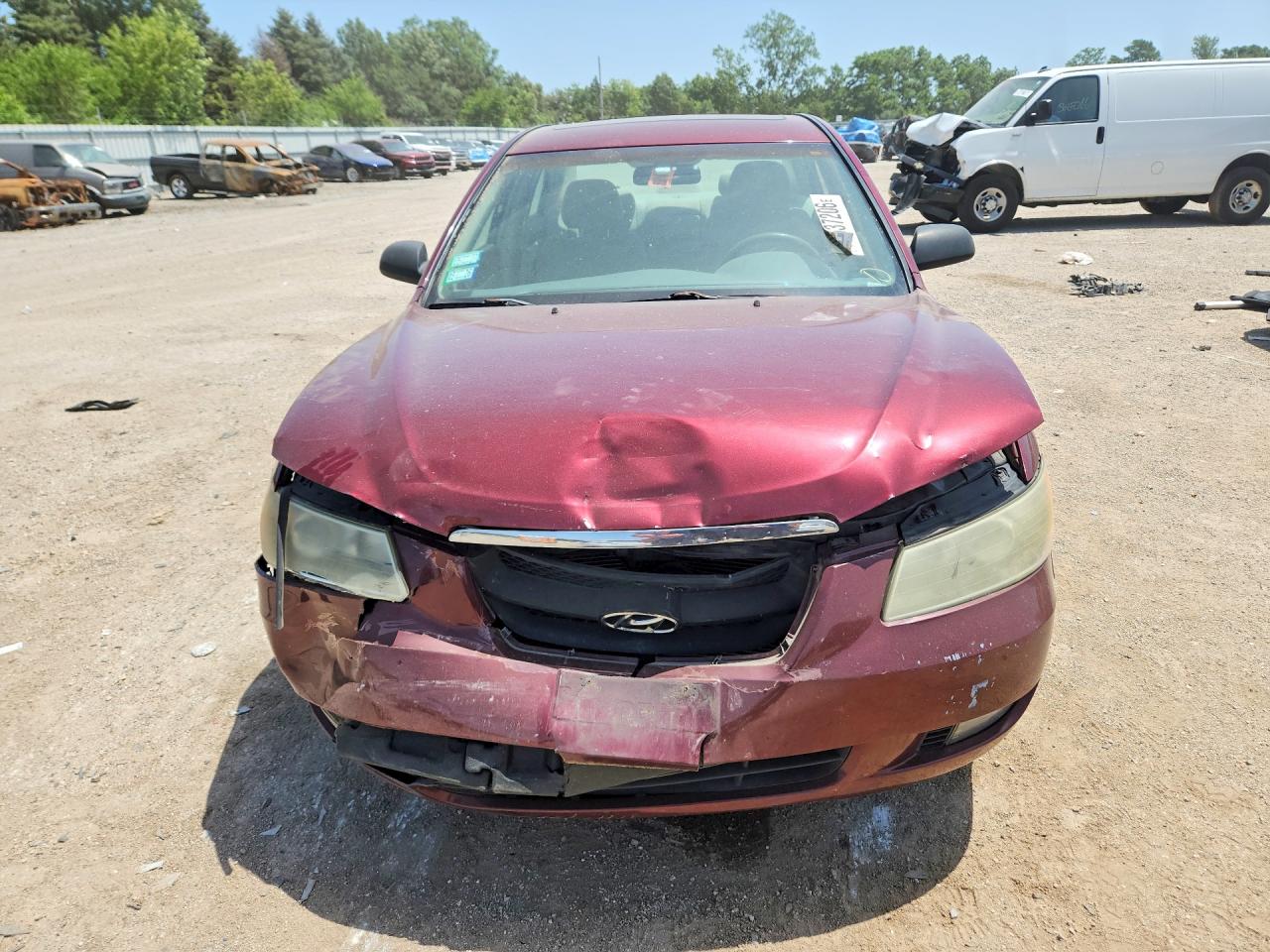 2007 Hyundai Sonata Se/limited Burgundy vin: 5NPEU46F17H242967