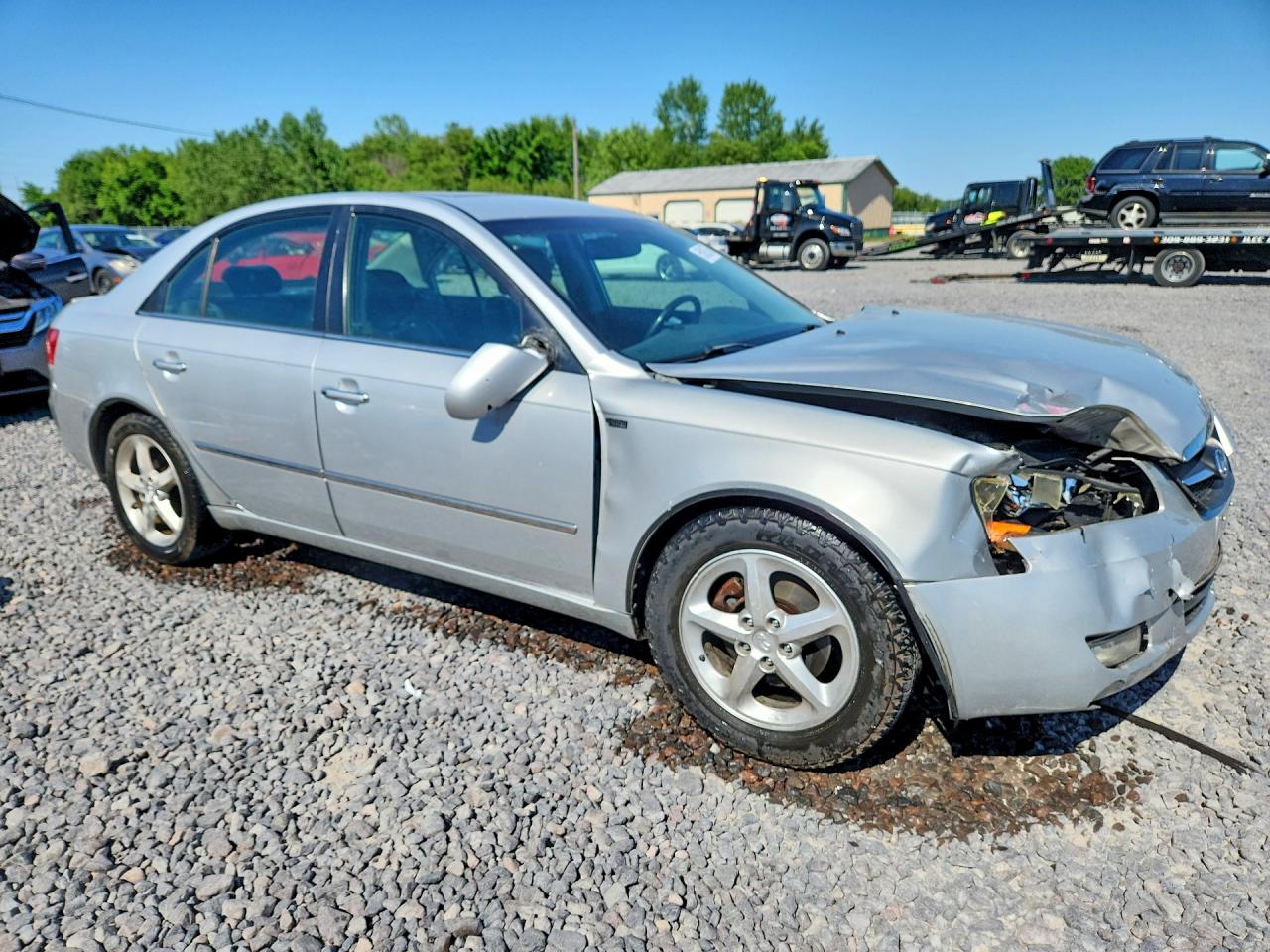 2007 Hyundai Sonata Se/limited Silver vin: 5NPEU46F17H266752