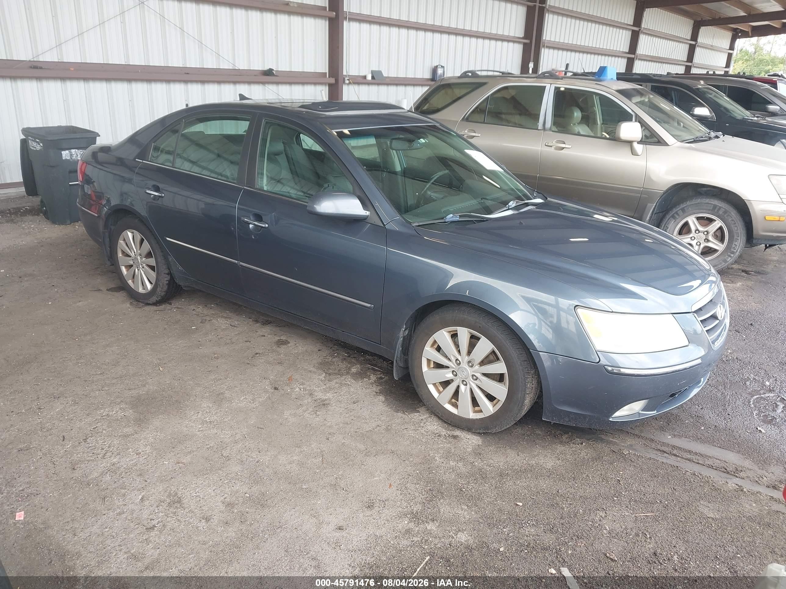 2009 Hyundai Sonata Limited V6 Blue vin: 5NPEU46F19H428253
