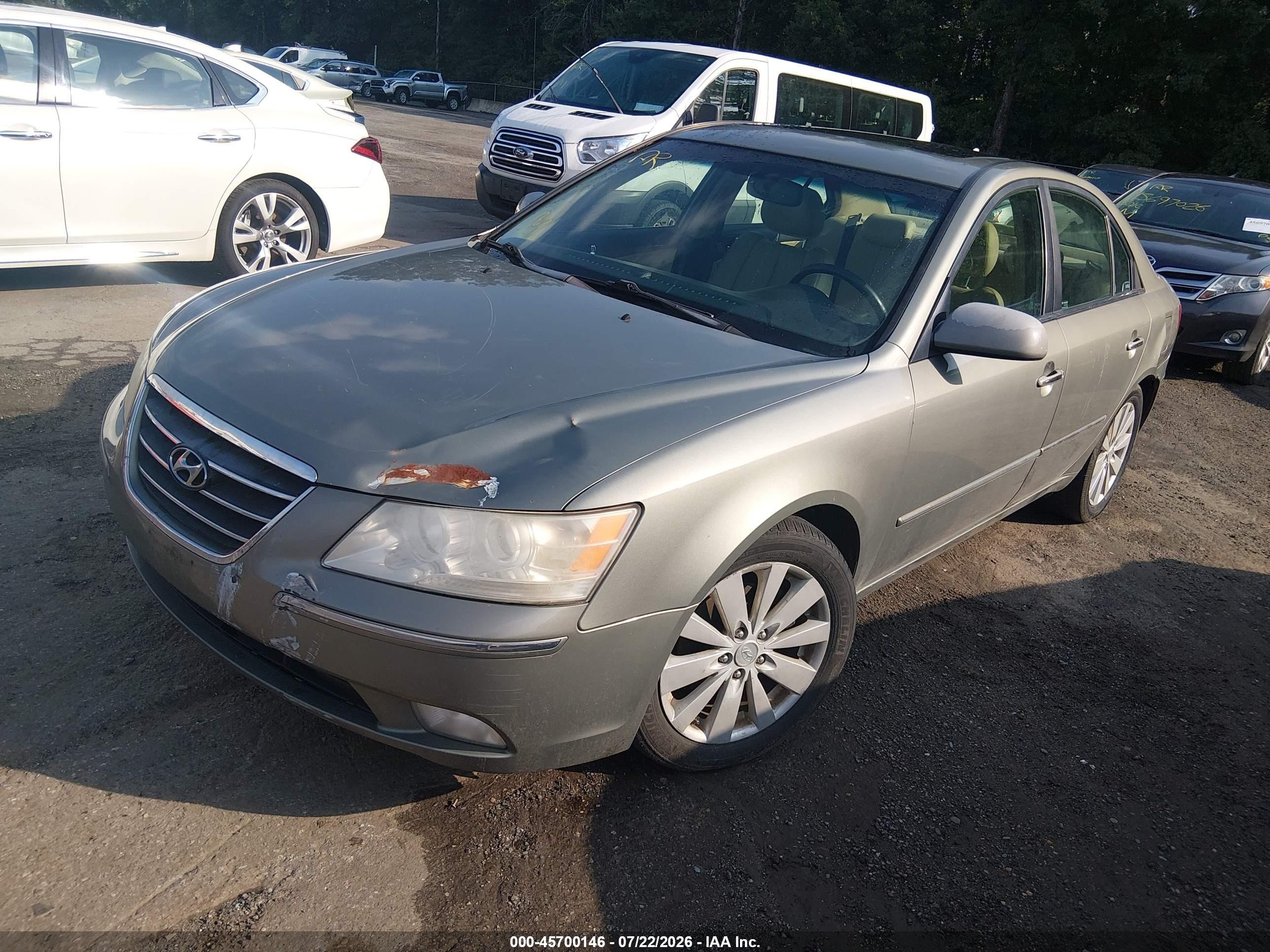 2009 Hyundai Sonata Limited V6 Green vin: 5NPEU46F19H432965