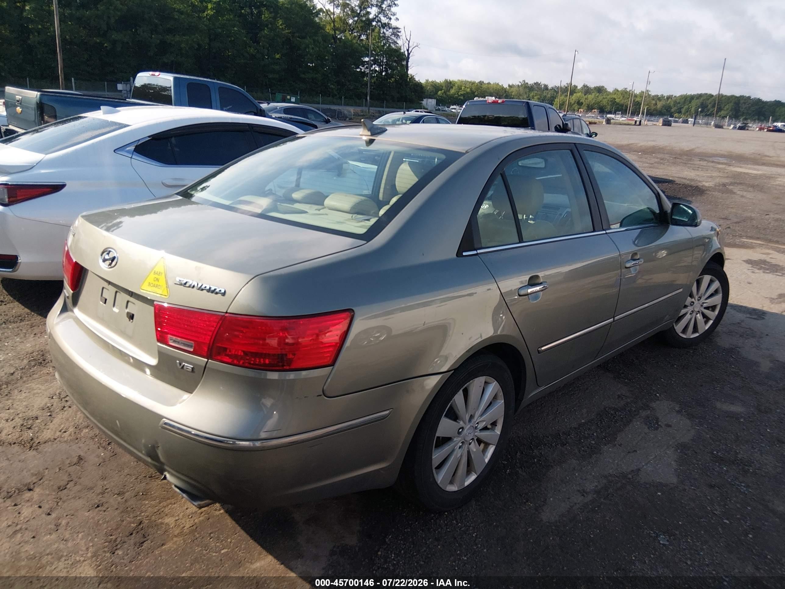 2009 Hyundai Sonata Limited V6 Green vin: 5NPEU46F19H432965