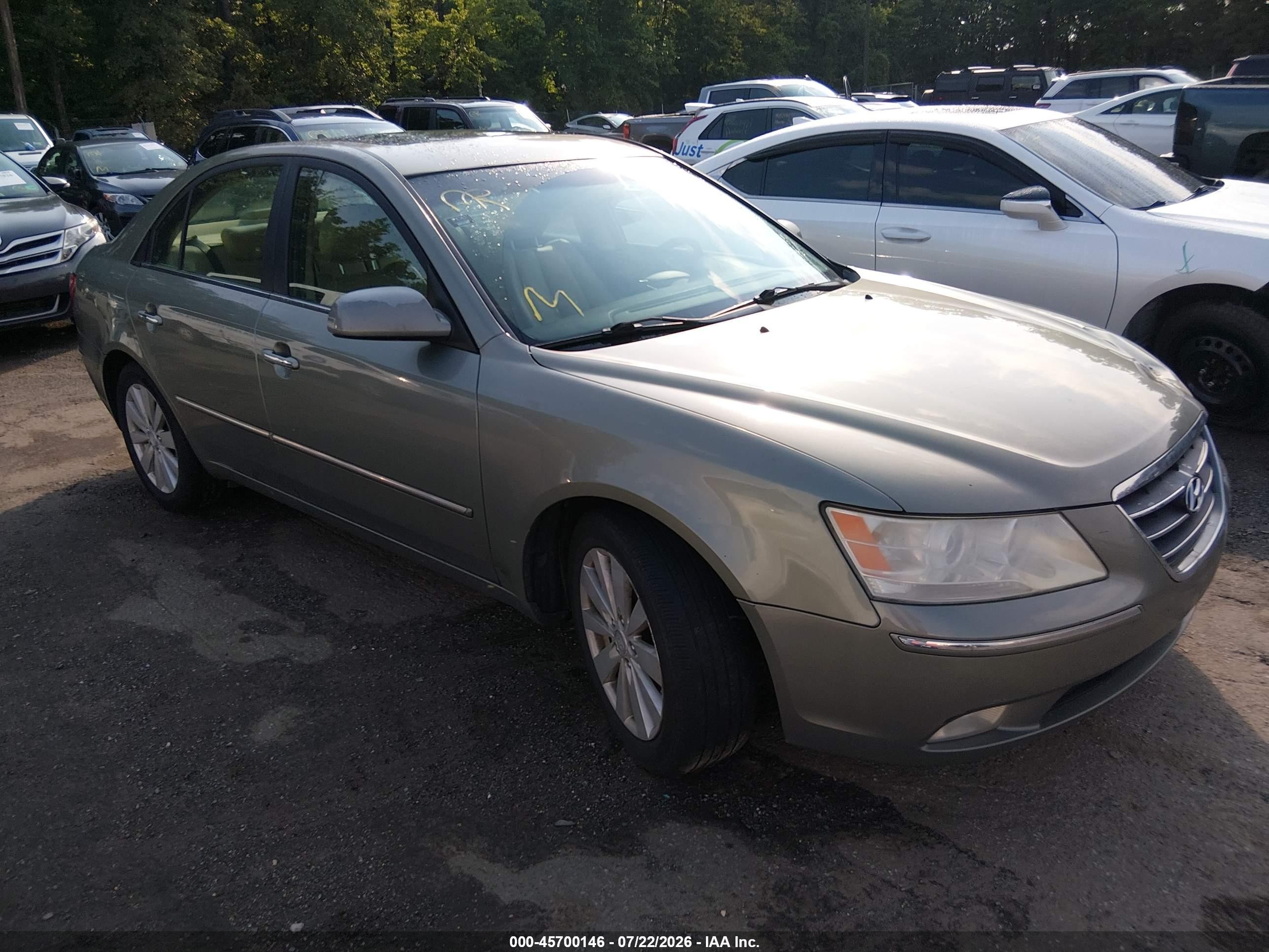 2009 Hyundai Sonata Limited V6 Green vin: 5NPEU46F19H432965