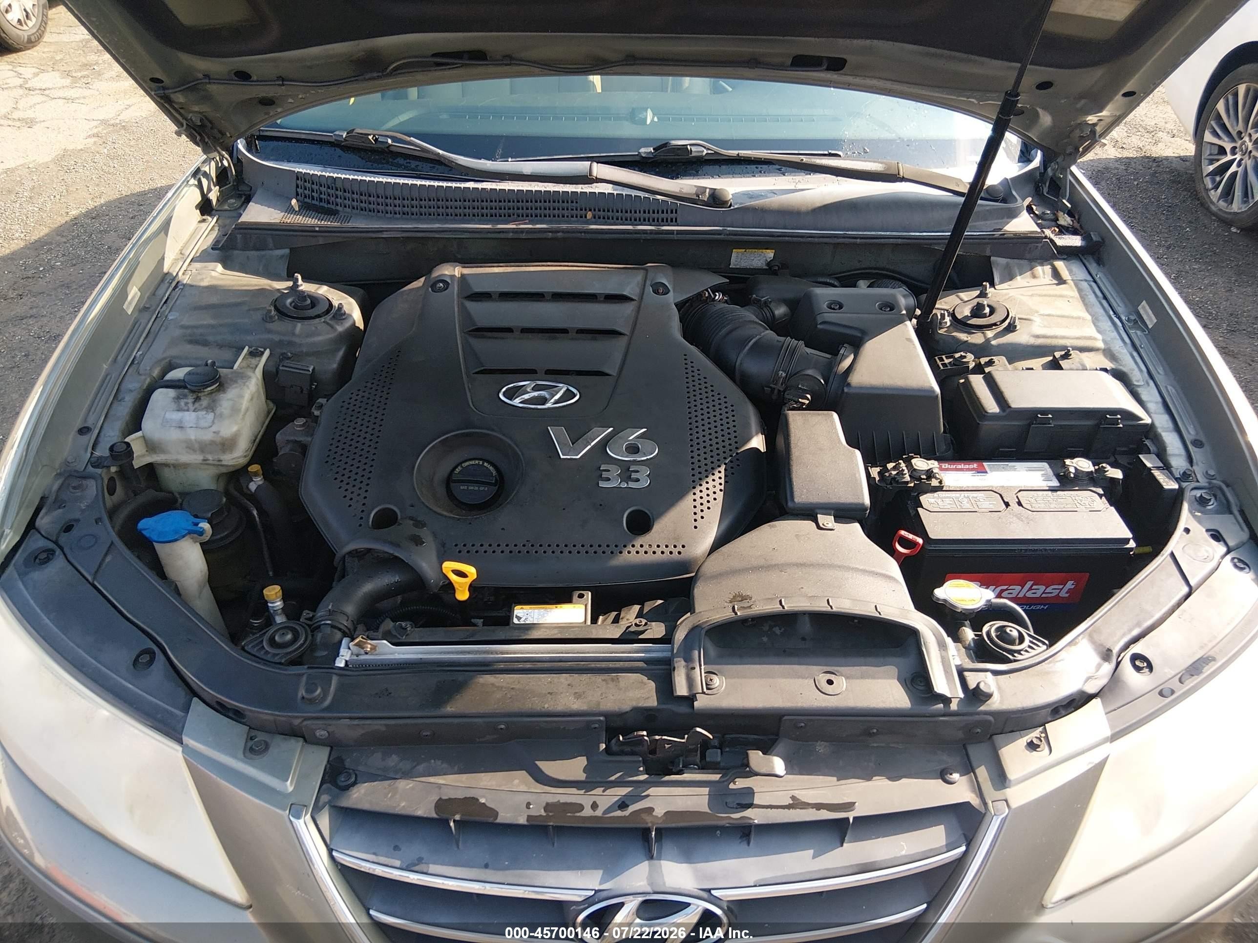 2009 Hyundai Sonata Limited V6 Green vin: 5NPEU46F19H432965