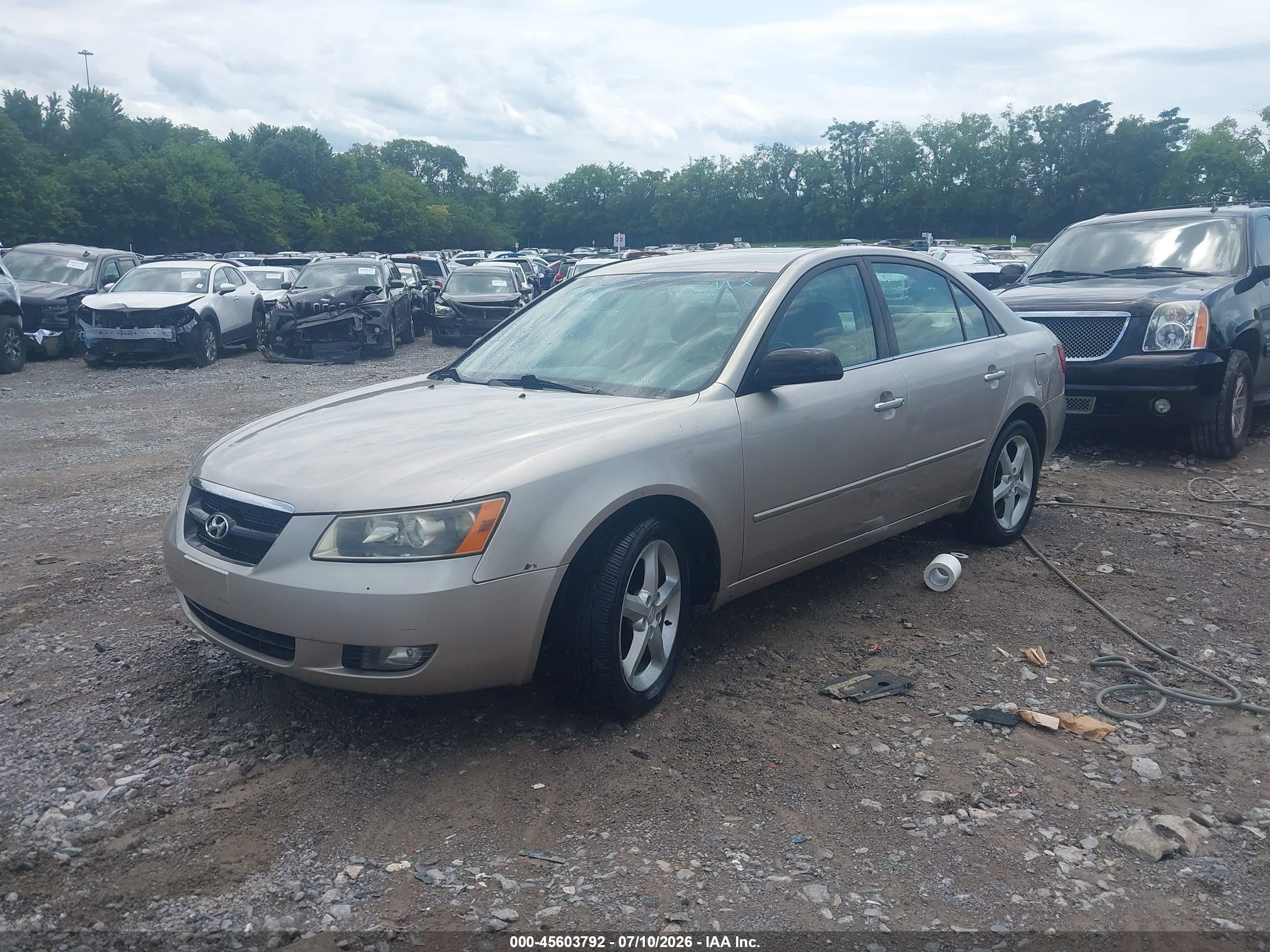 2006 Hyundai Sonata Gls V6/lx V6 Silver vin: 5NPEU46F26H006357