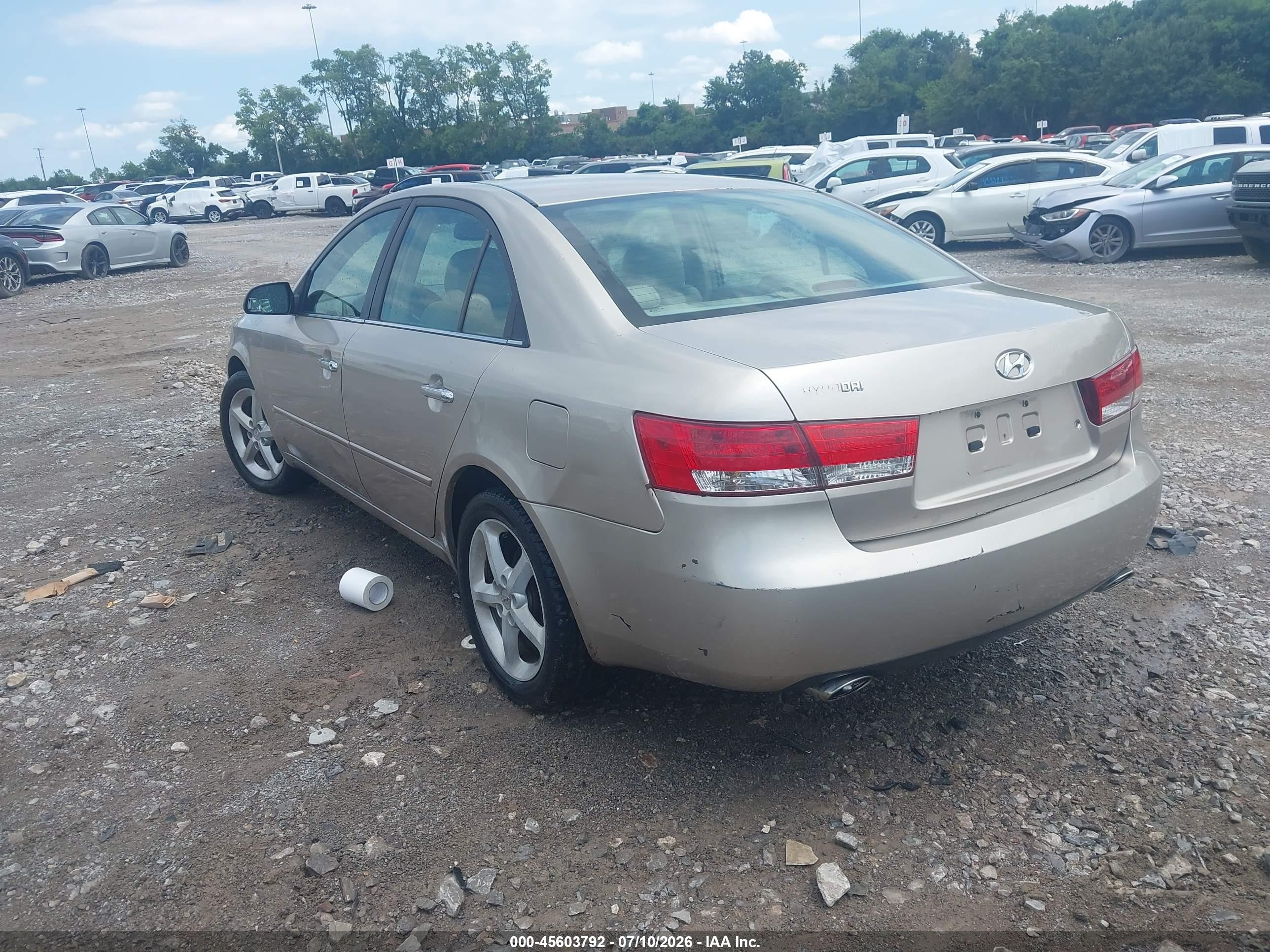 2006 Hyundai Sonata Gls V6/lx V6 Silver vin: 5NPEU46F26H006357