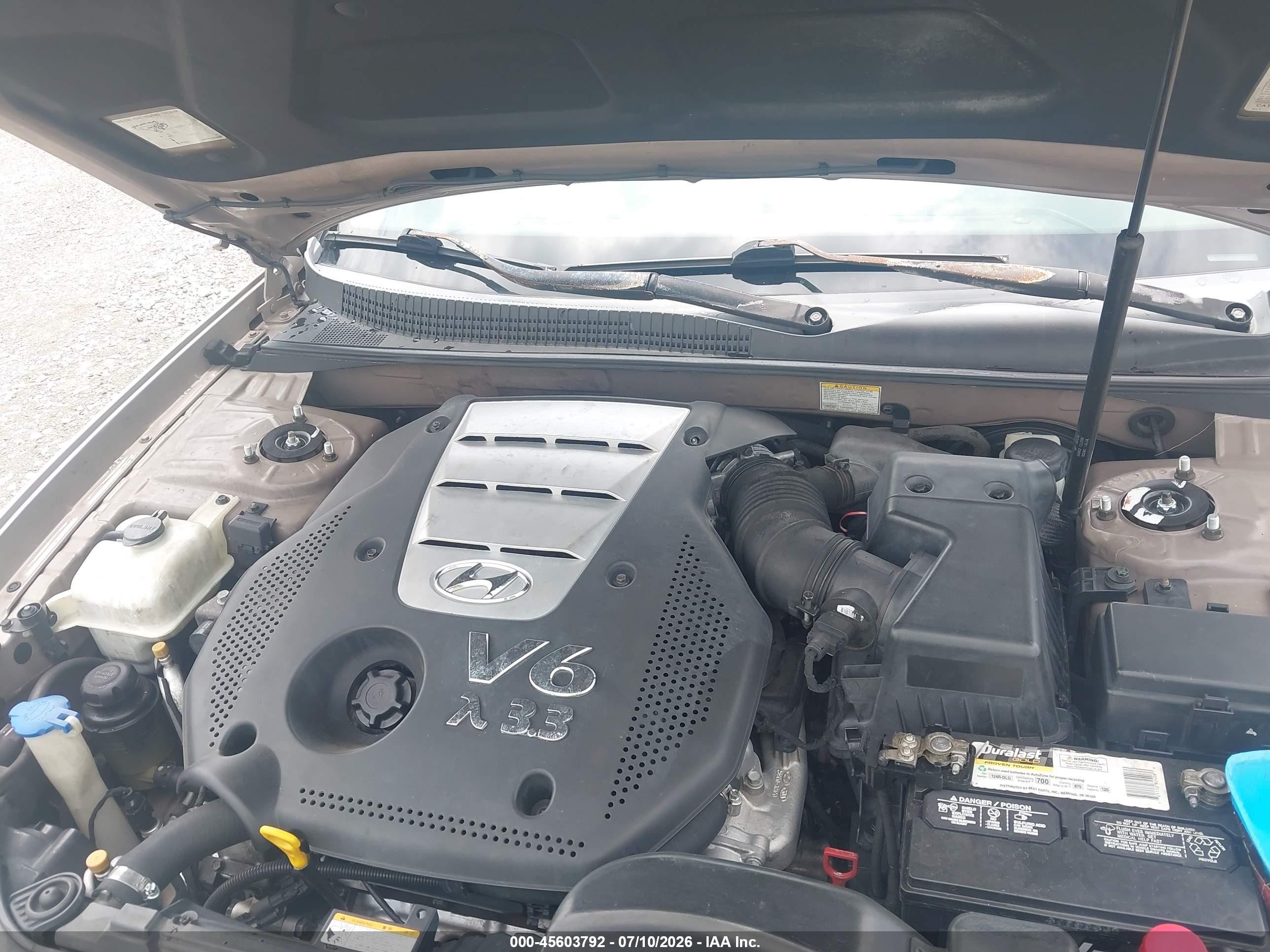 2006 Hyundai Sonata Gls V6/lx V6 Silver vin: 5NPEU46F26H006357