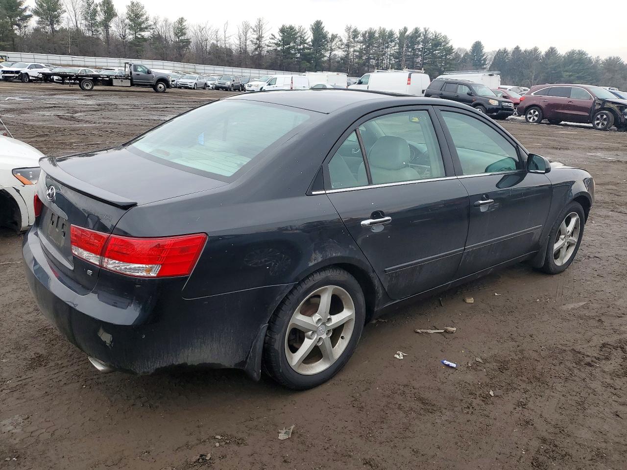2006 Hyundai Sonata Gls Black vin: 5NPEU46F26H009470
