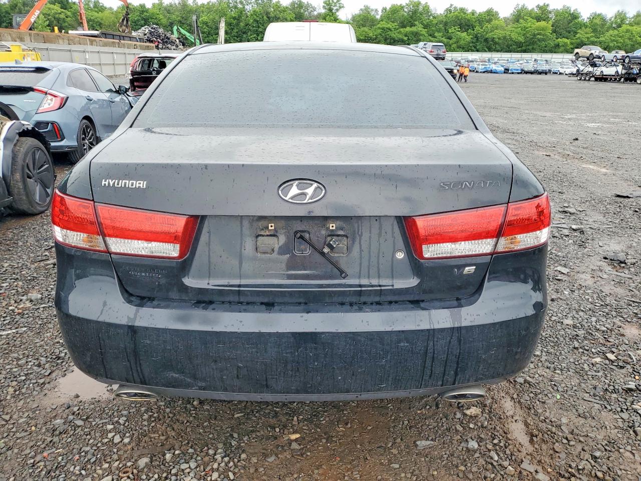 2006 Hyundai Sonata Gls V6 Black vin: 5NPEU46F26H022932