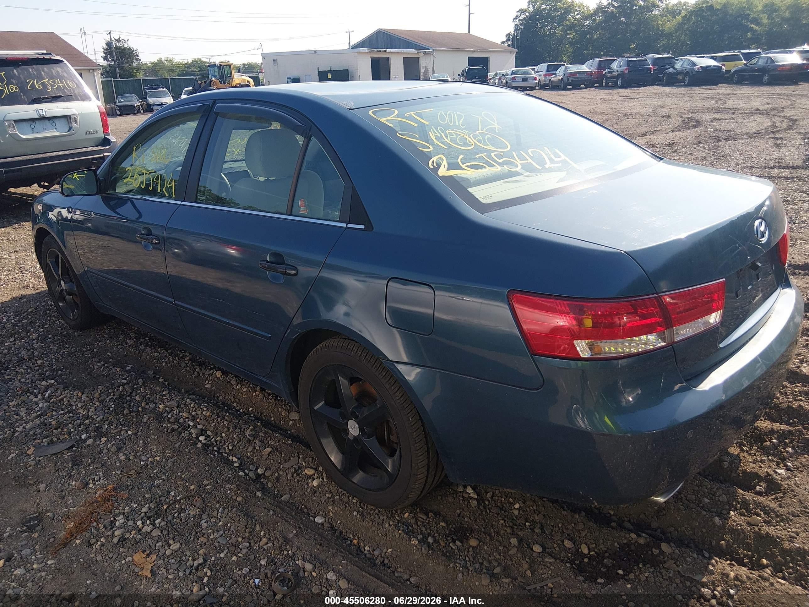 2006 Hyundai Sonata Gls V6/lx V6 Blue vin: 5NPEU46F26H033607