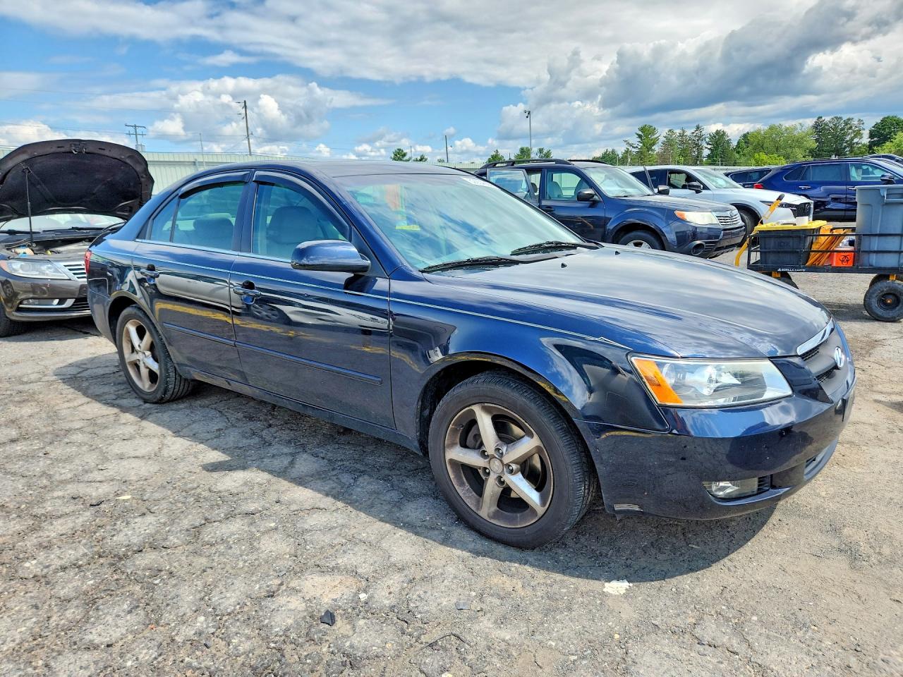 2006 Hyundai Sonata Gls Blue vin: 5NPEU46F26H112100